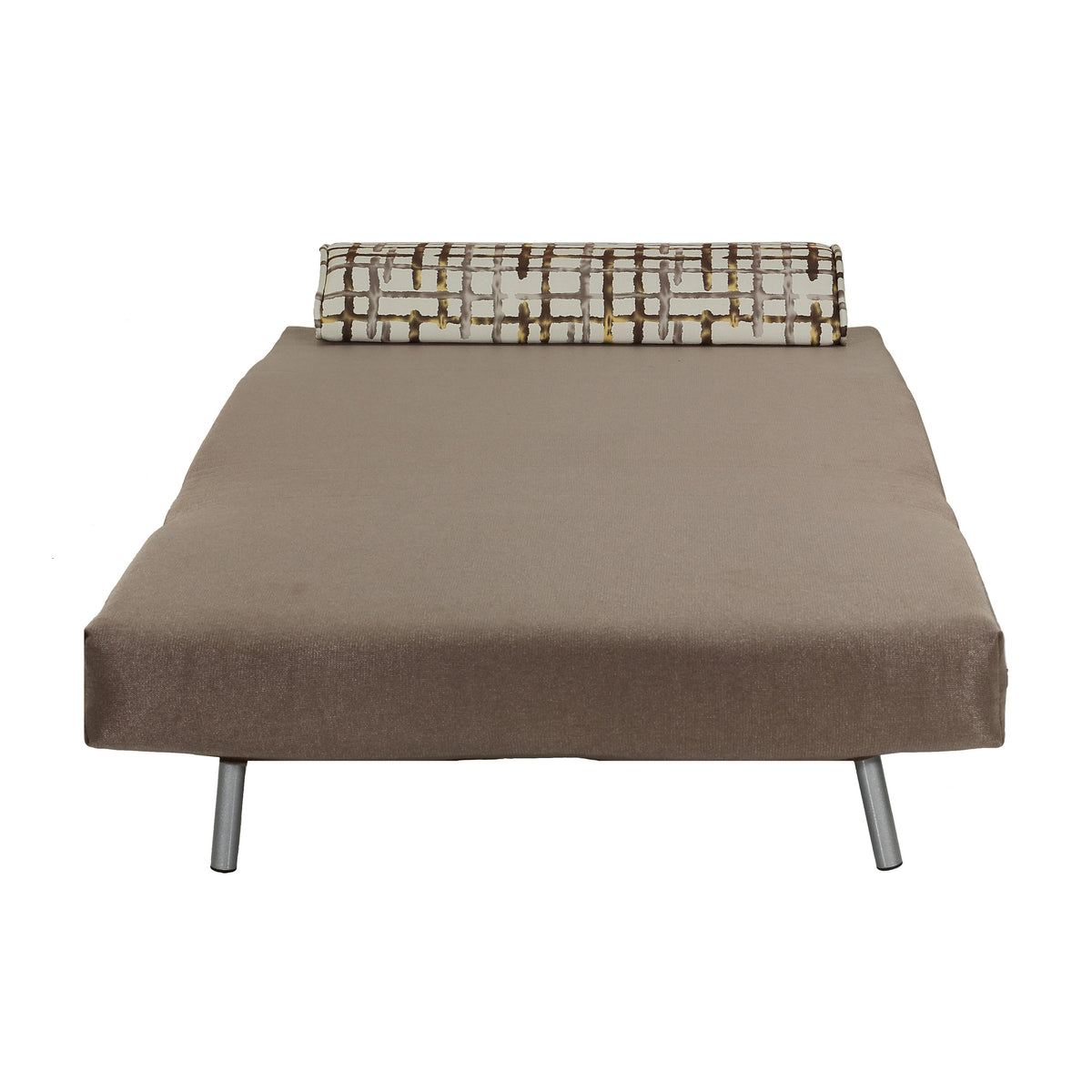 Cortesi Home Savion Taupe Convertible Accent Chair Bed