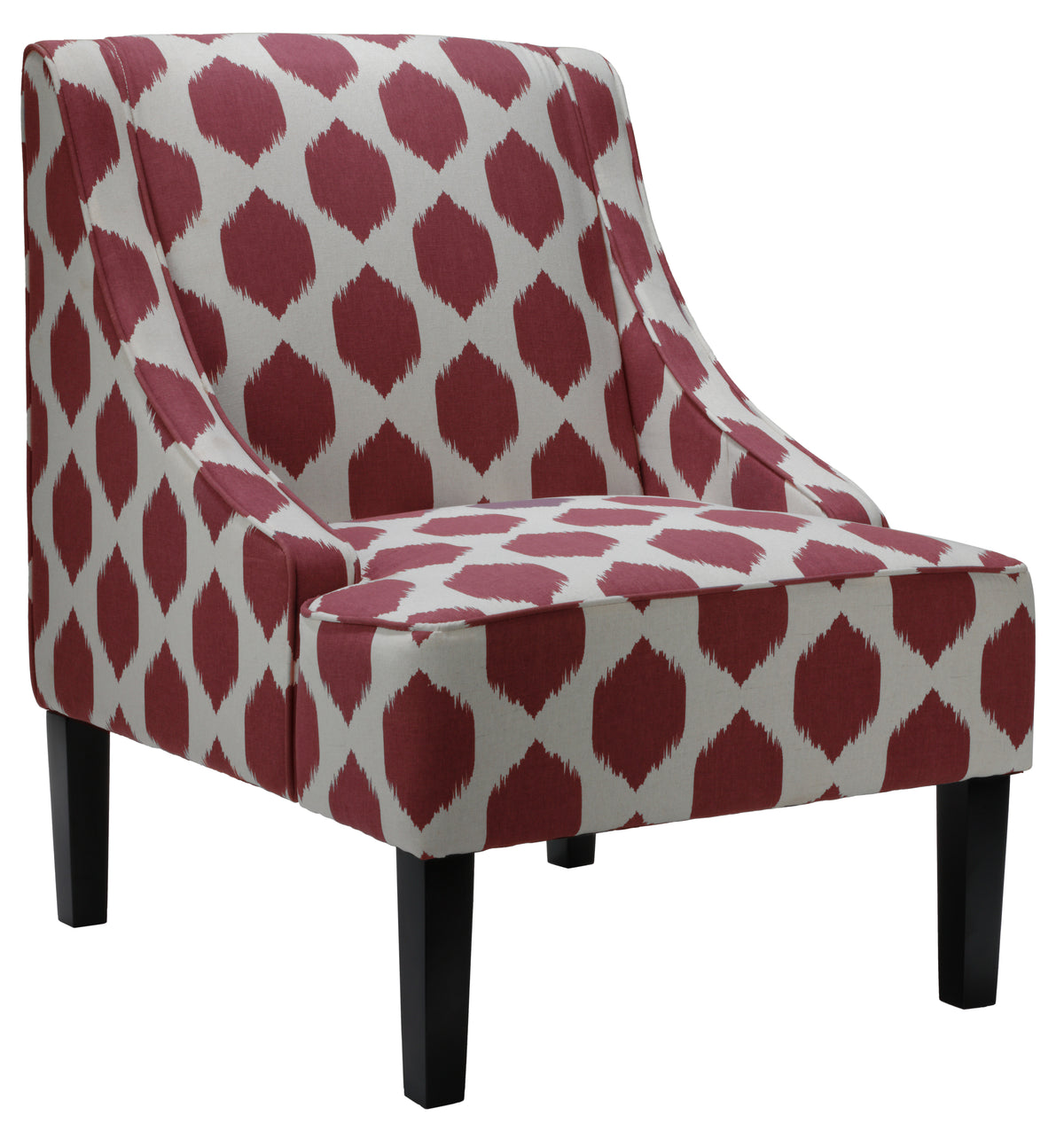 Cortesi Home Celene Accent Chair, Red