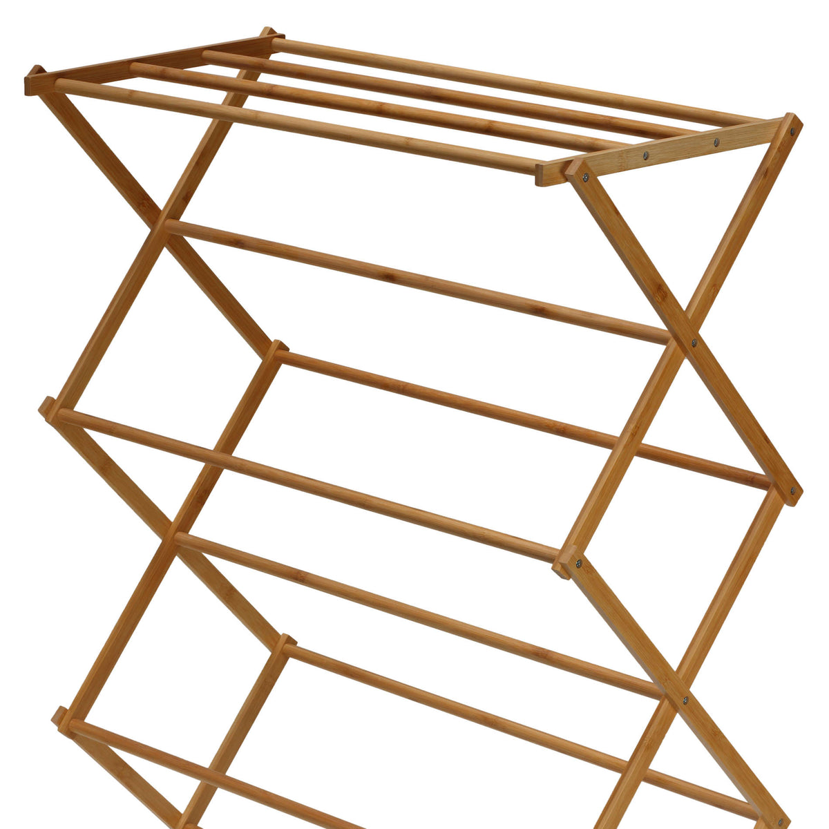 Cortesi Home Drying Rack in Natural Bamboo &quot;Eli&quot;, Portable &amp; Collapsible 29x15x43