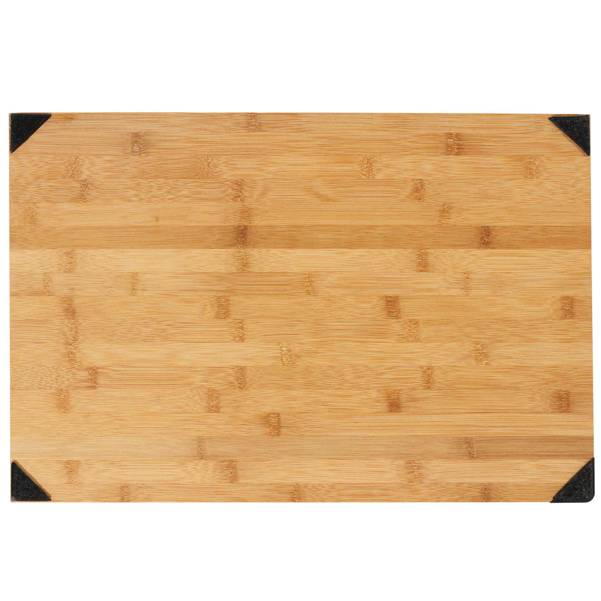 Cortesi Home Nuri Natural Bamboo Cutting Board with Knife Sharpener, 12&quot;x18&quot;