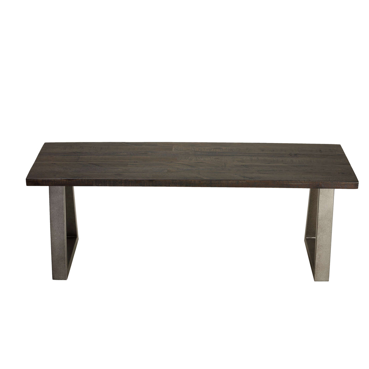 Cortesi Home Zachary 49&quot; Wood Dining Bench with Metal Frame