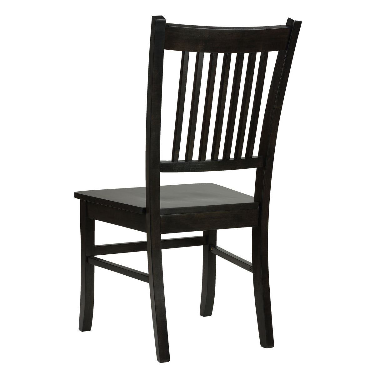 Cortesi Home &quot;America&quot; Mission Style Wooden Dining Chairs, Set of 2, Light Black Oak Finish