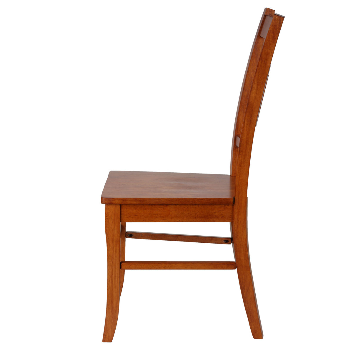 Cortesi Home &quot;America&quot; Mission Style Wooden Dining Chairs, Set of 2,Honey Oak