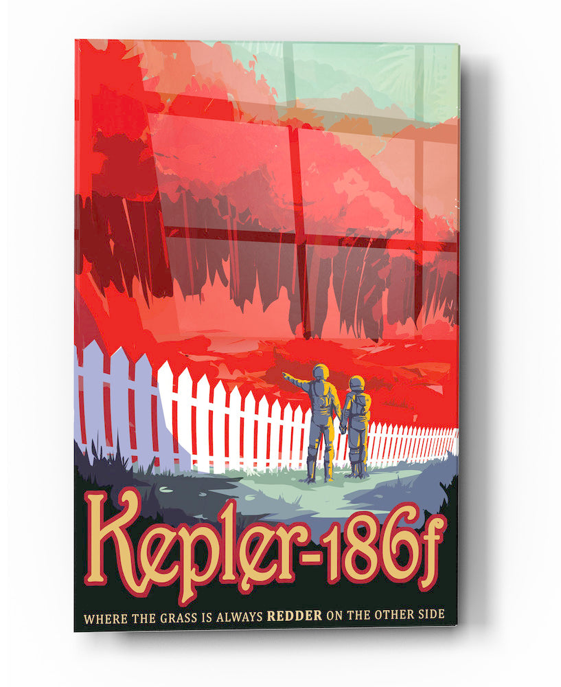 Epic Graffiti Visions of the Future: Kepler-186f Acrylic Wall Art, 20&quot; x 28&quot;