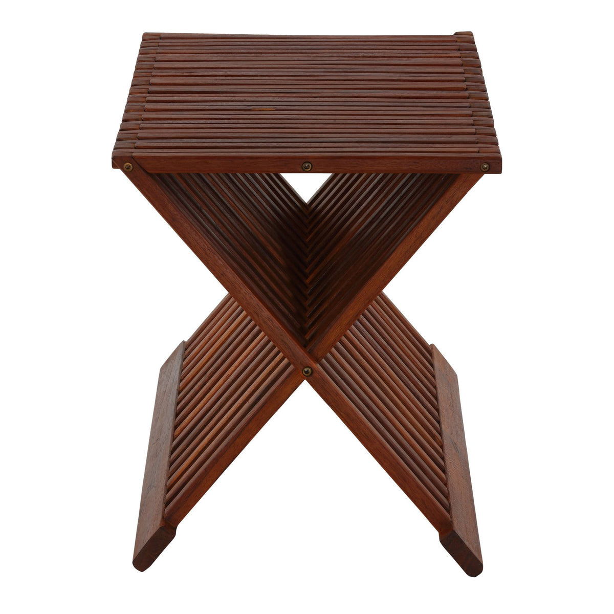 Bare Decor Felipa Folding Teak End Table, 23&quot;