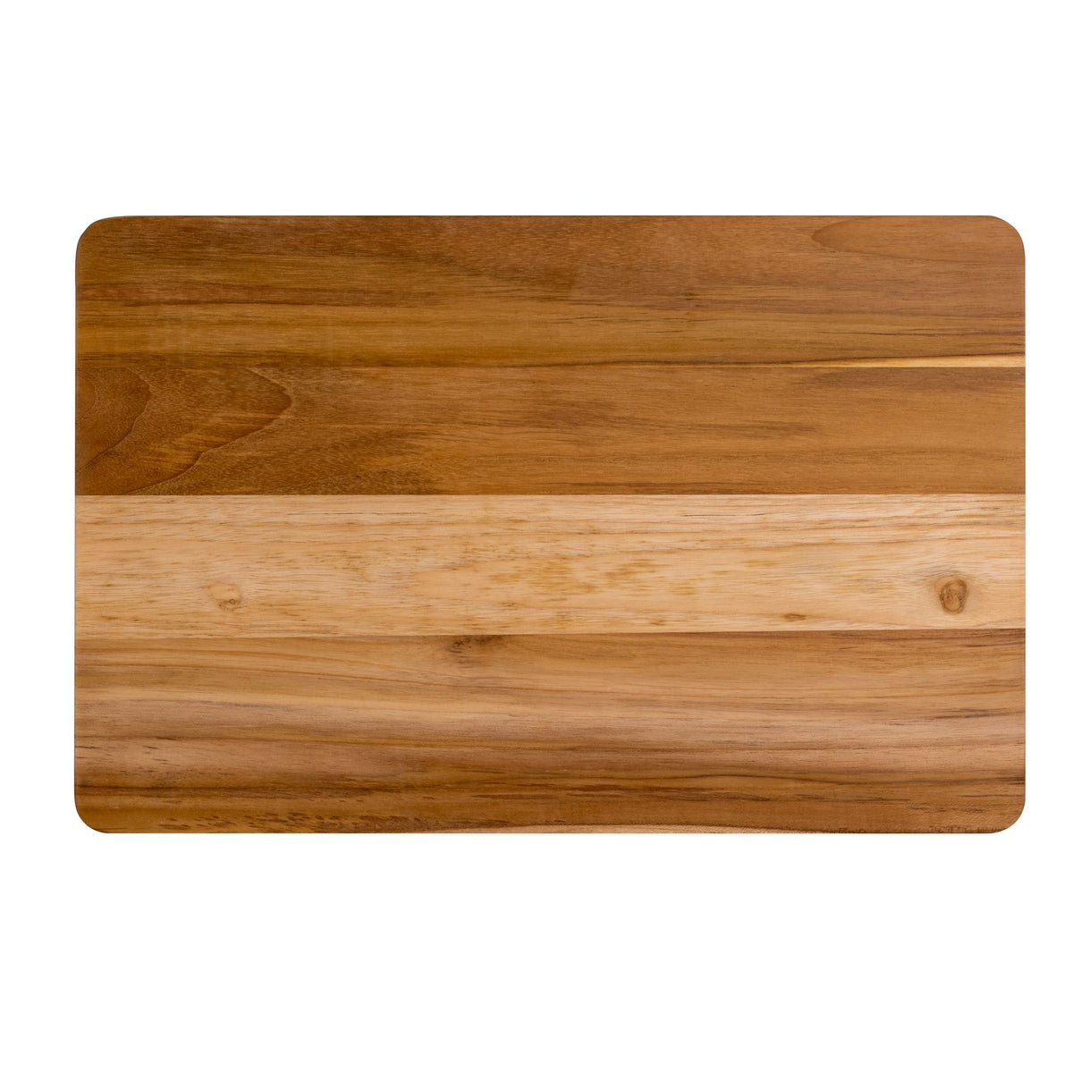 Bare Decor Zoe Butcher Block Countertop Cutting Board in Solid Teak Natural Wood 18x12x1.25
