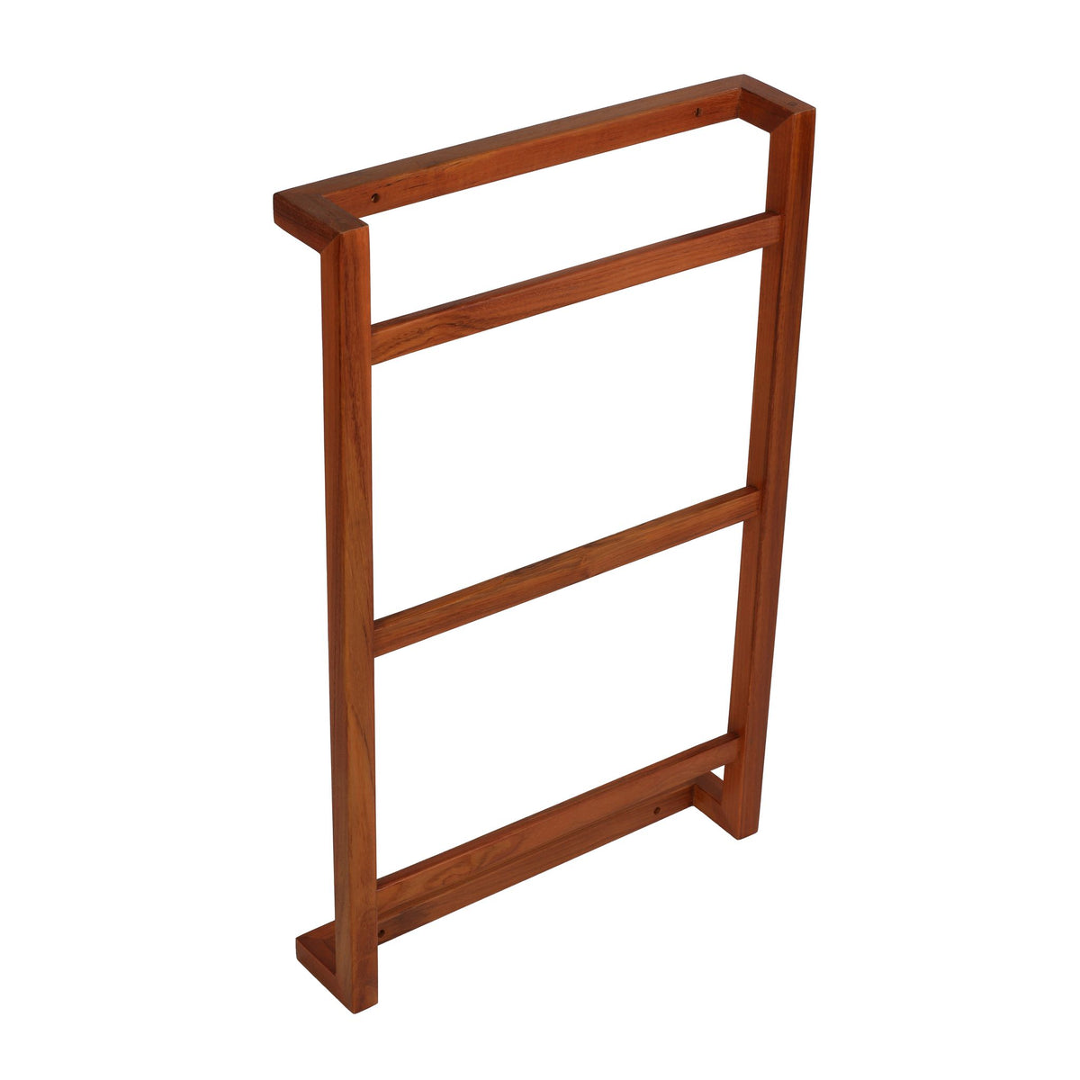 Bare Decor Bogota Wall Mounted Towel Rack Hanger, Teak Wood