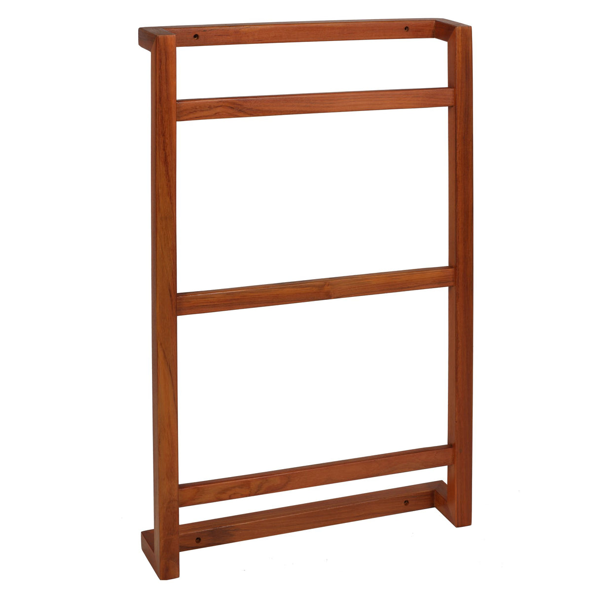 Bare Decor Bogota Wall Mounted Towel Rack Hanger, Teak Wood