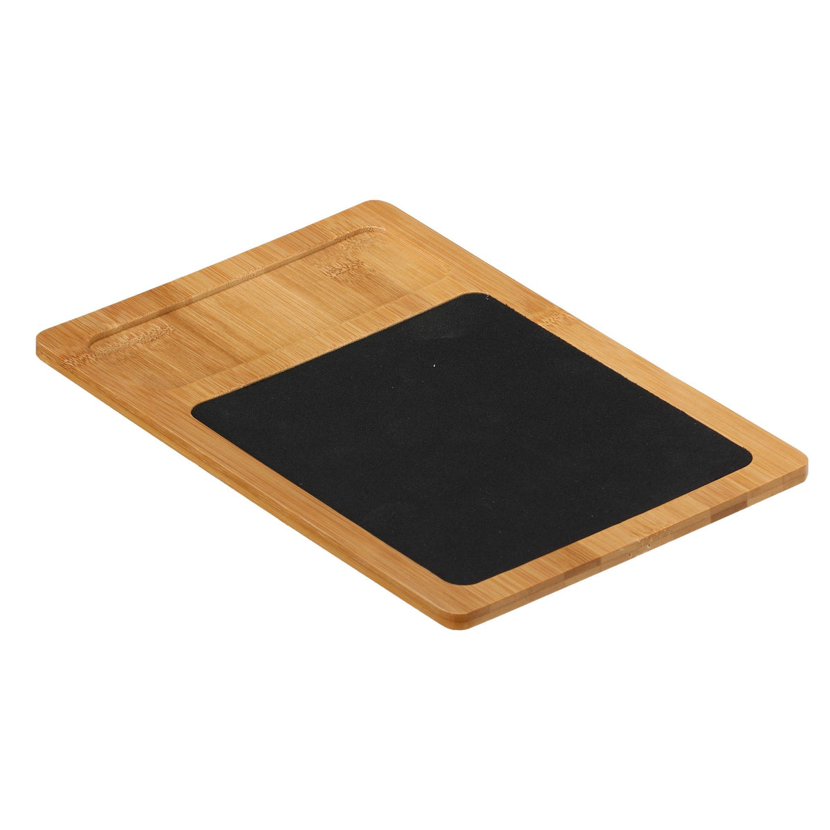 Cortesi Home Mia Natural Bamboo Monitor Stand With Mouse Pad