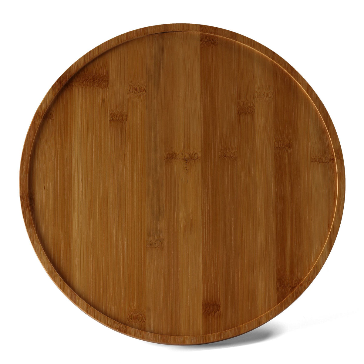 Cortesi Home Mici Lazy Susan 14&quot; Turntable in Natural Bamboo