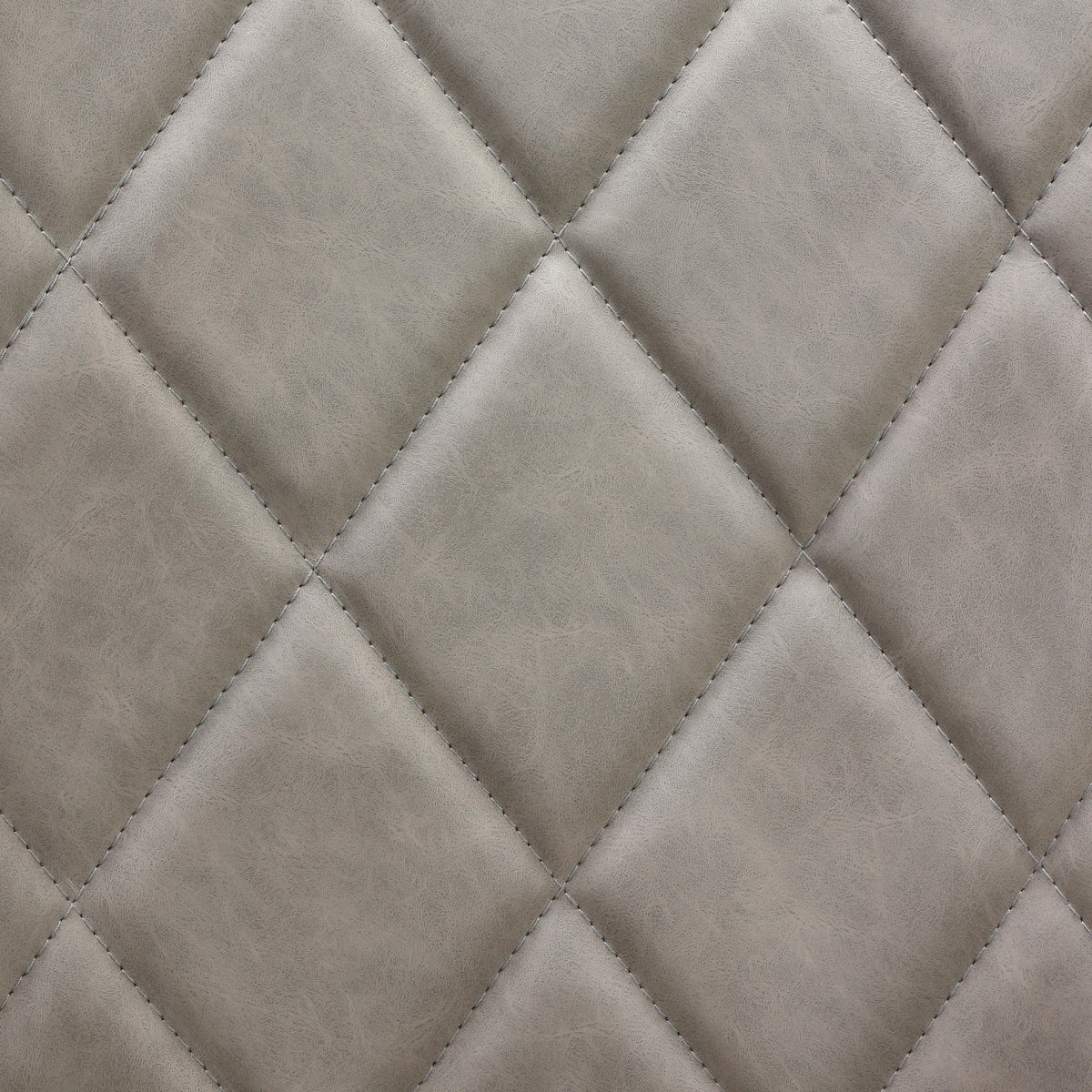 Cortesi Home Ellie Dining Chairs in Gray faux Leather, Set of 2