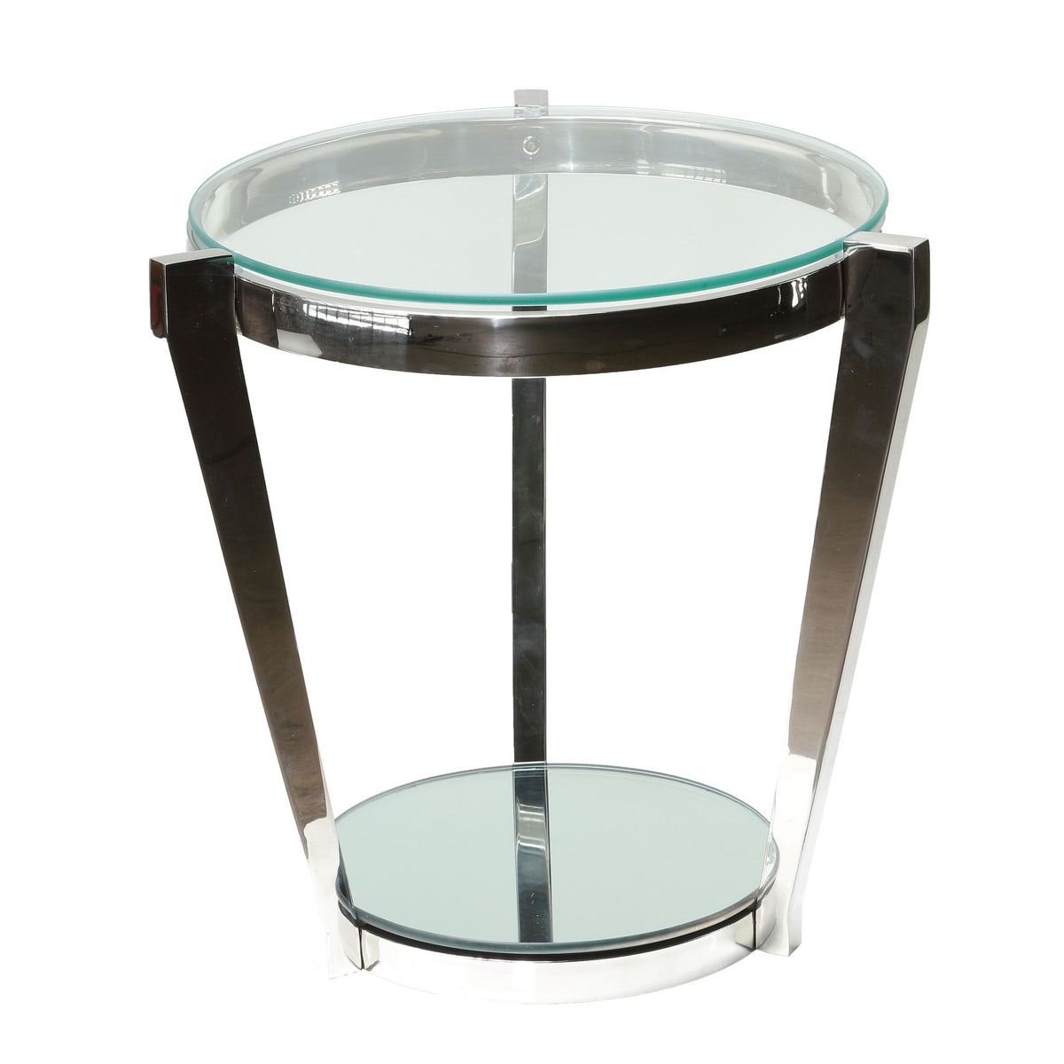 Cortesi Home Simba Double Shelf End Table, 20&quot;