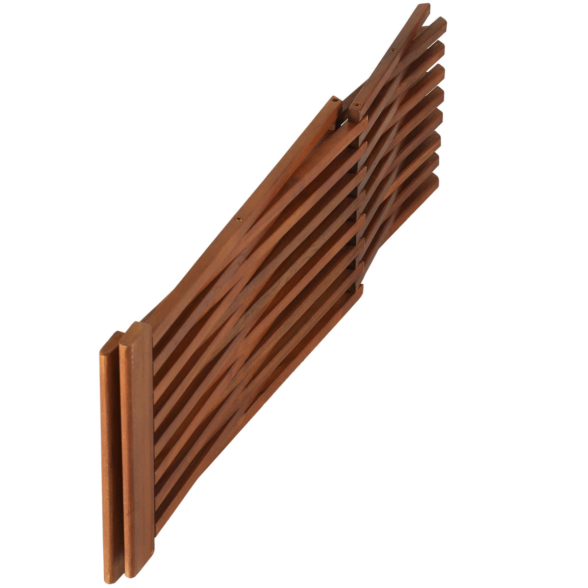 Bare Decor Leaf Folding Counterstool in Solid Teak Wood 24&quot; high