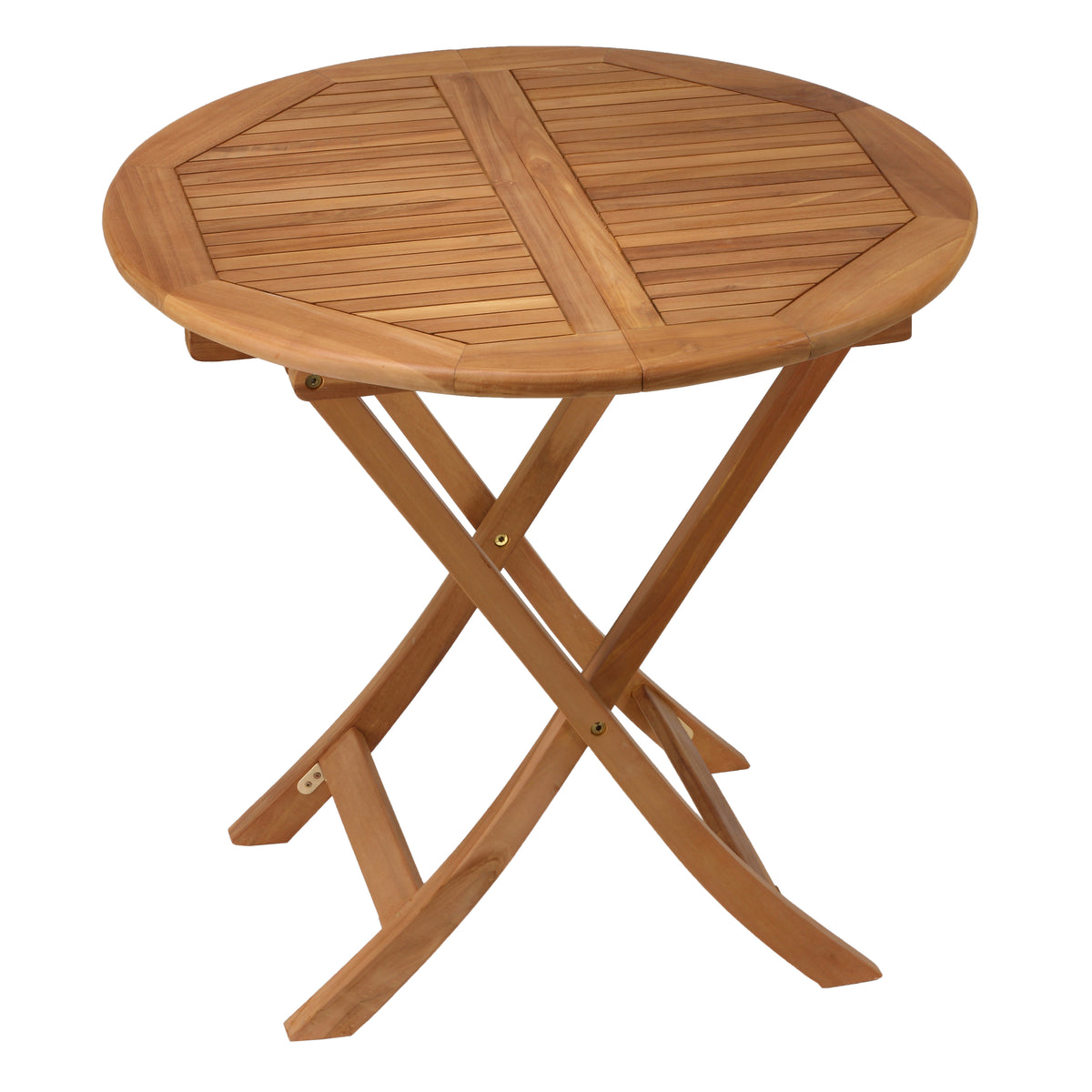 Bare Decor Darcy Outdoor Teak Folding Dining Table 31&quot; Round
