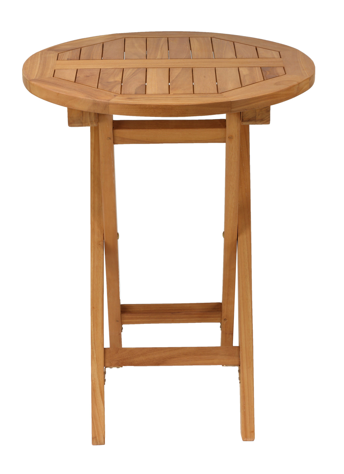 Bare Decor Evie Outdoor Teak Folding Dining Table 24&quot; Round