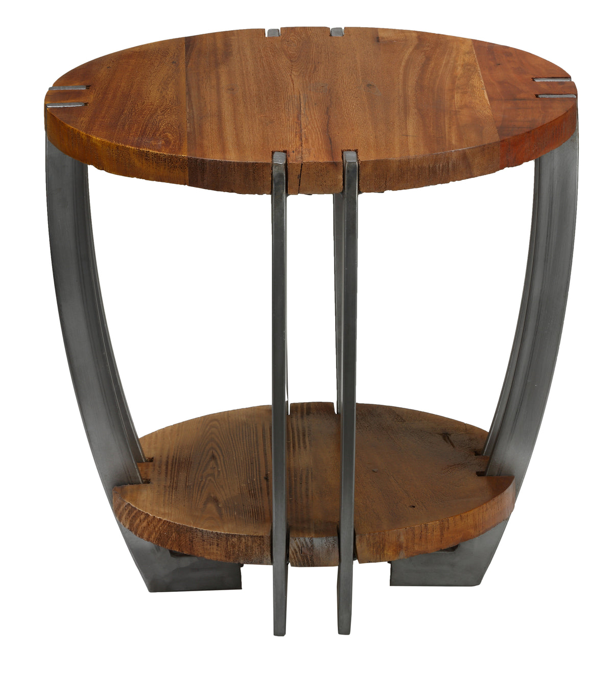 Bare Decor Ferry Metal and Wood End Table