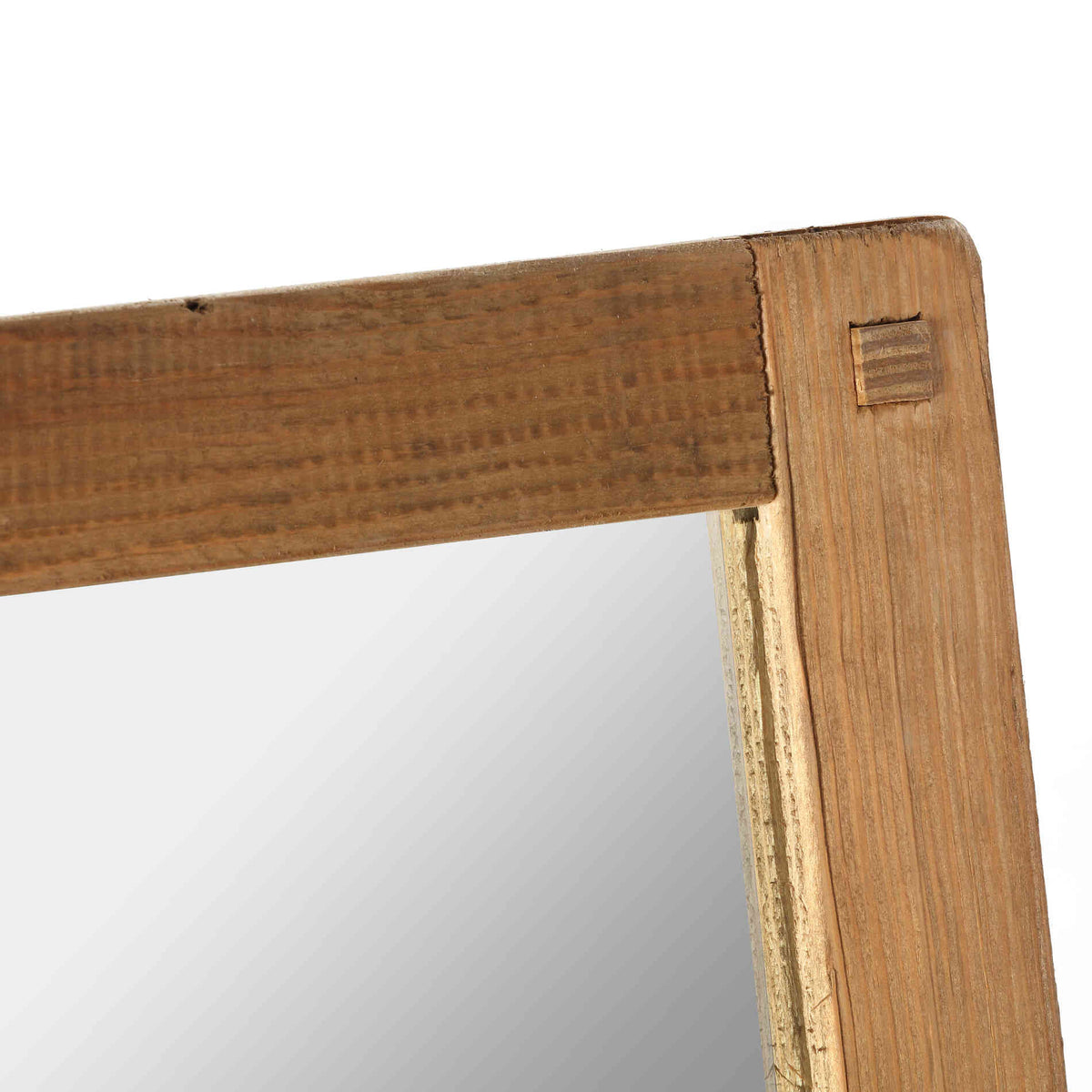 Bare Decor Dawson Wall Mount Mirror with Rustic Recycled Wood Frame 21x17