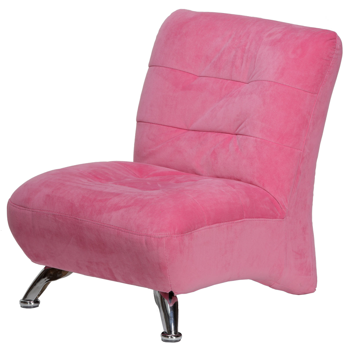 Cortesi Home Princess Kid&#39;s Chair, Pink Fabric