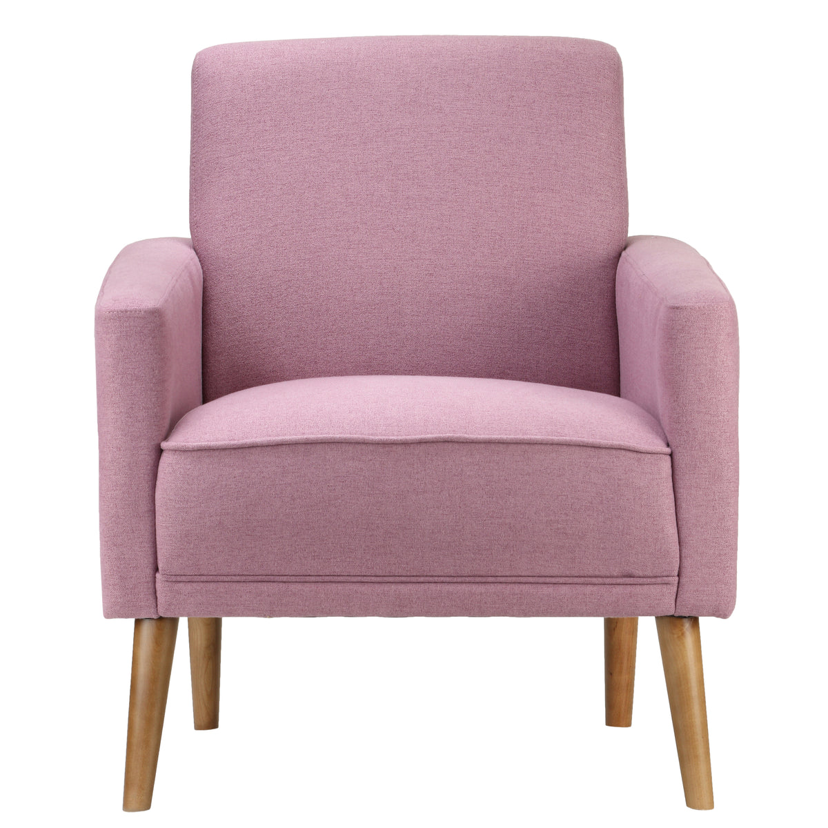 Cortesi Home Ayden Mid-Century Modern Armchair, Lilac