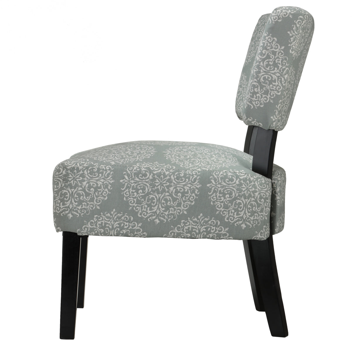 Cortesi Home Largo Damask Armless Accent Chair