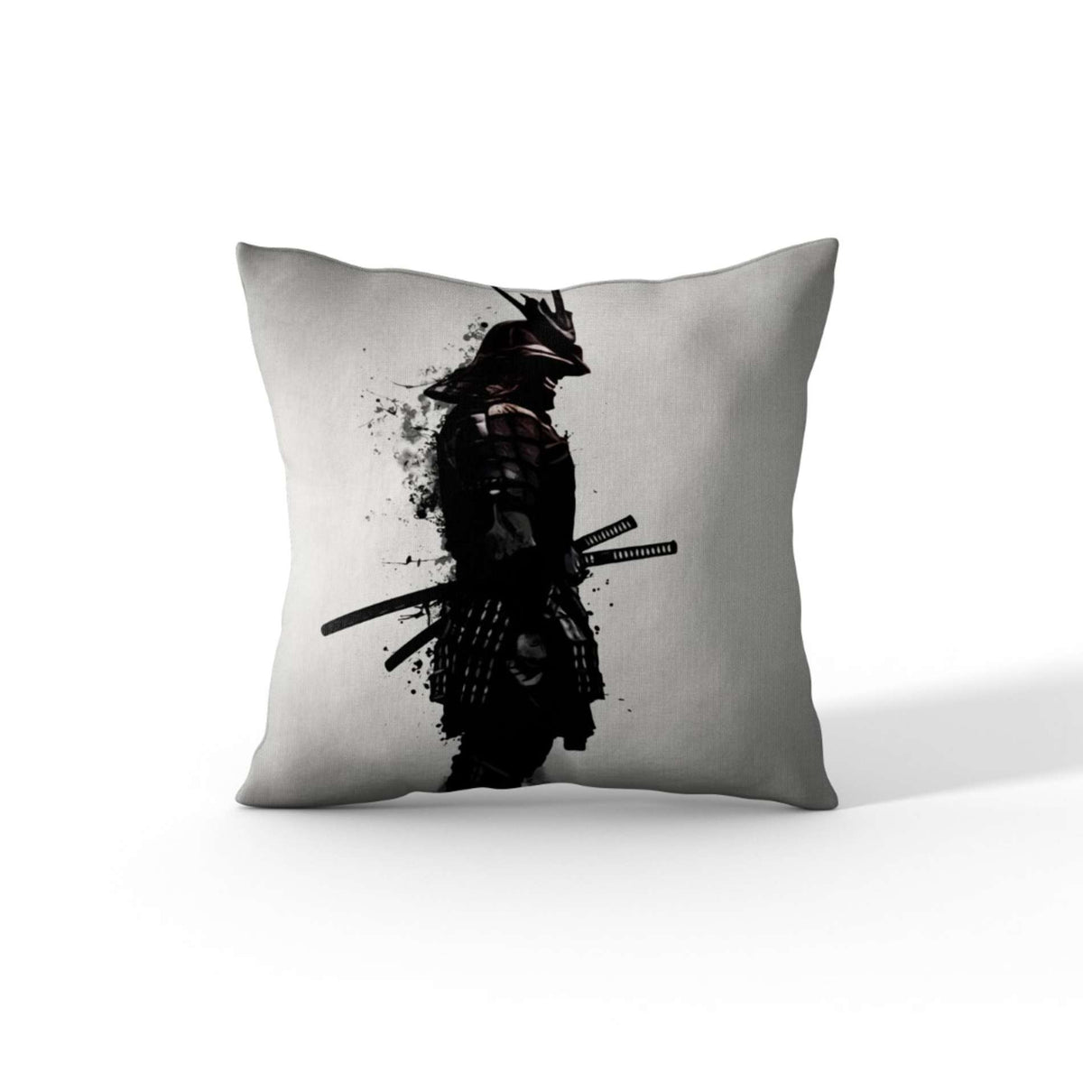 Cortesi Home &#39;Armored Samurai&#39; by Nicklas Gustafsson, Decorative Soft Velvet Square 18&quot;x18&quot; Accent Throw Pillow with Insert