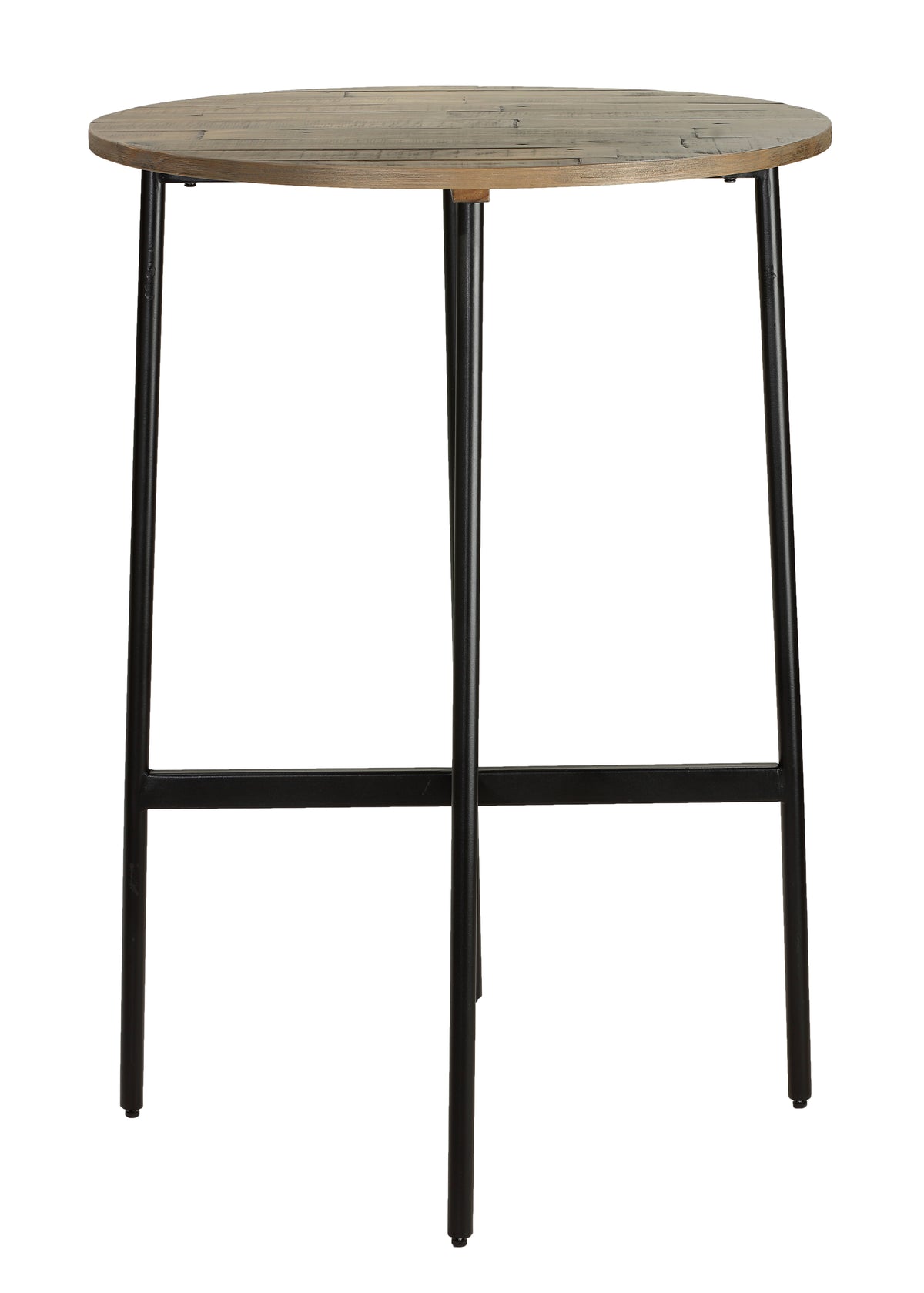 Cortesi Home Jayden 30&quot; Industrial Style Wood Bar Table, with Black Metal Frame