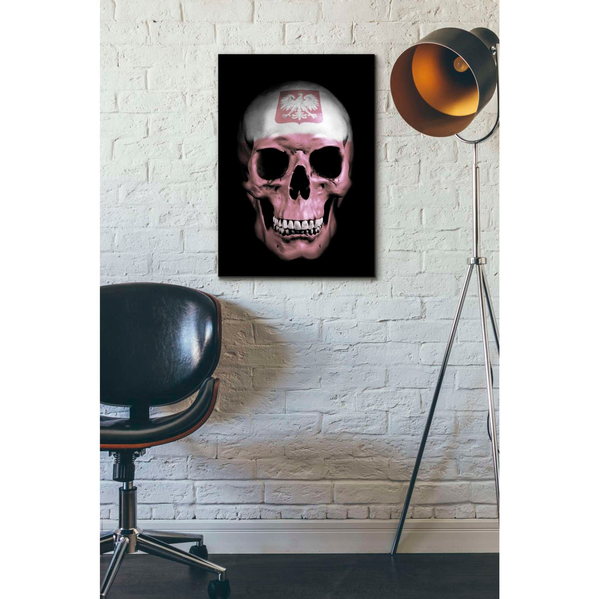 Cortesi Home &#39;Polish Skull&#39; by Nicklas Gustafsson, Canvas Wall Art,18 x 26