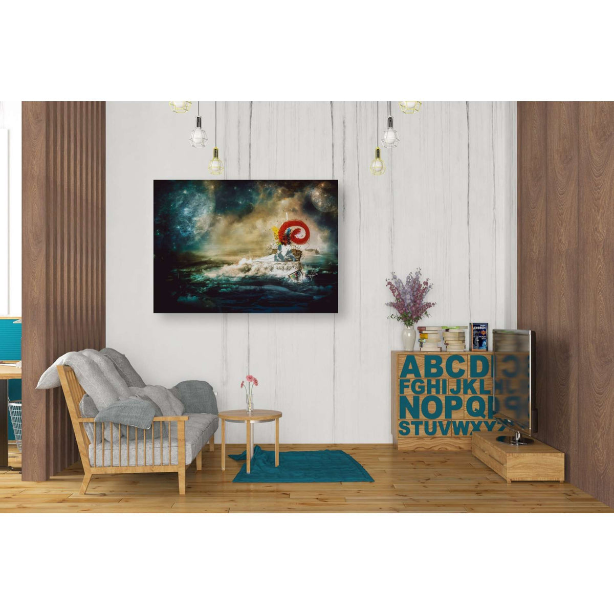 Cortesi Home &#39;El Transito De Las Ballenas&#39; by Mario Sanchez Nevado, Canvas Wall Art,26 x 34