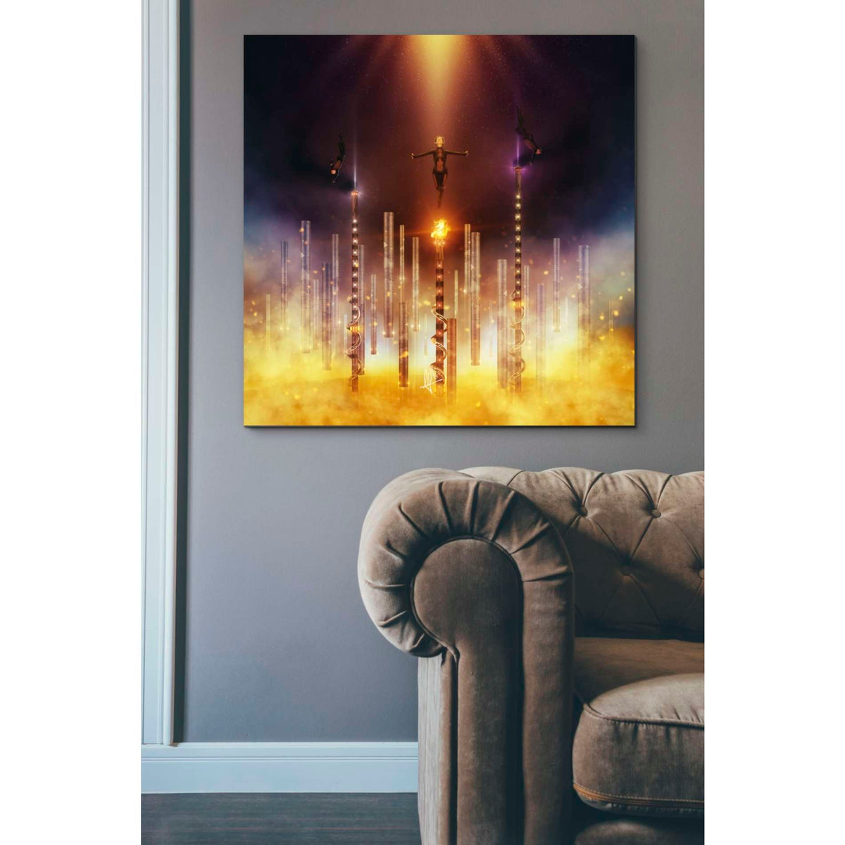 Cortesi Home &#39;Prometheus&#39; by Mario Sanchez Nevado, Canvas Wall Art,37 x 37