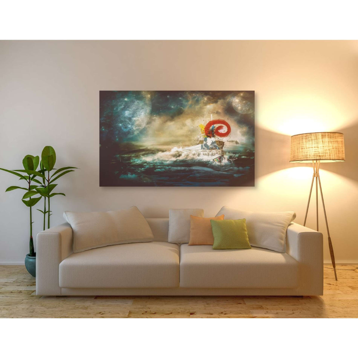 Cortesi Home &#39;El Transito De Las Ballenas&#39; by Mario Sanchez Nevado, Canvas Wall Art,40 x 54