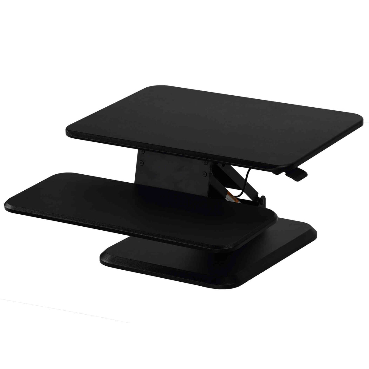 Cortesi Home Orbit Sit to Stand Adjustable Desktop Converter Monitor Stand, Black