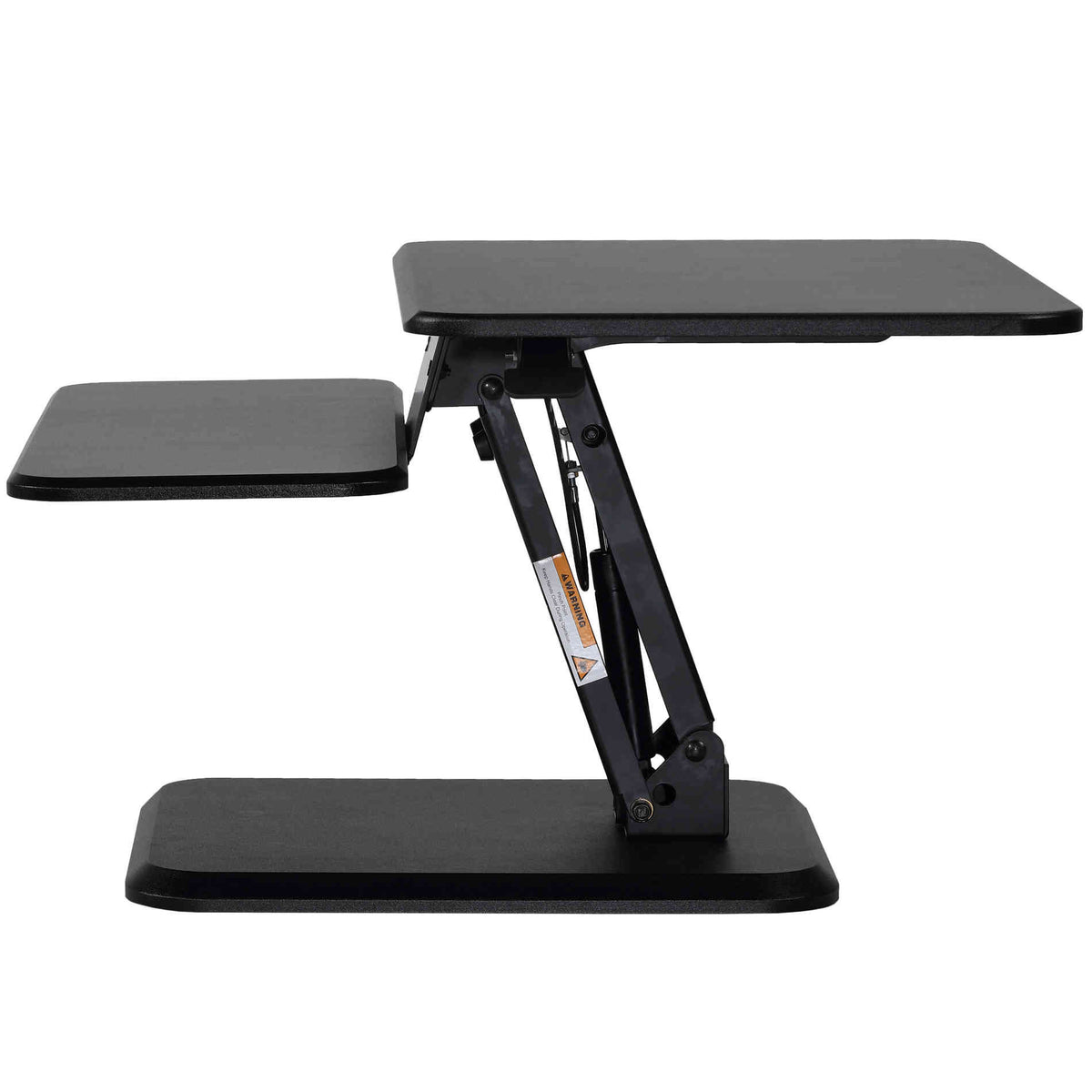 Cortesi Home Orbit Sit to Stand Adjustable Desktop Converter Monitor Stand, Black