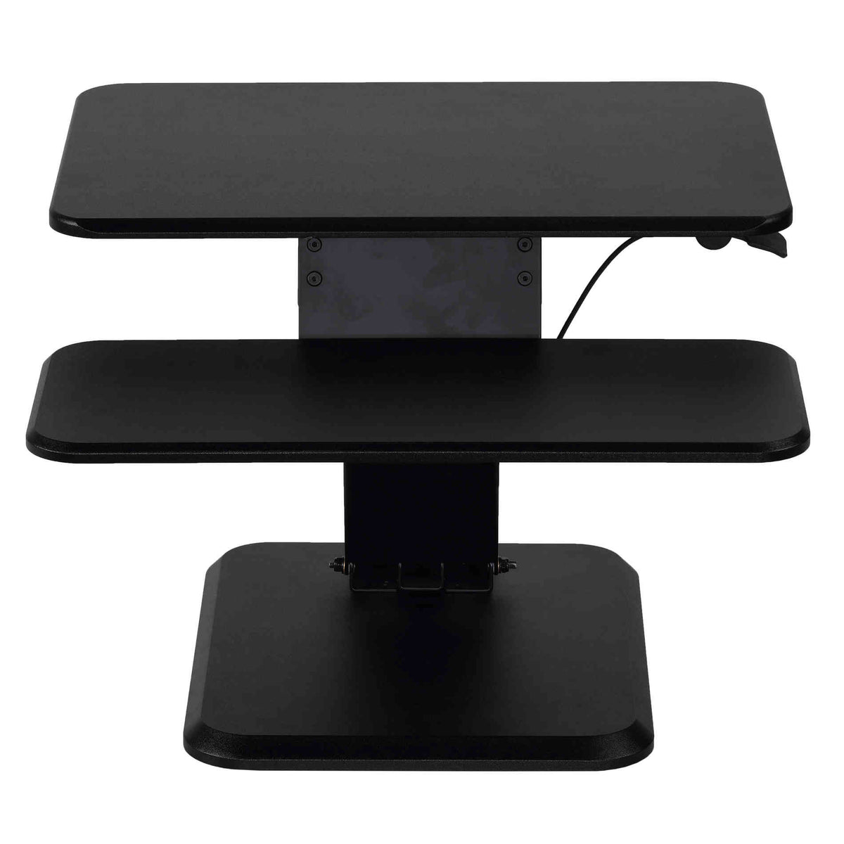 Cortesi Home Orbit Sit to Stand Adjustable Desktop Converter Monitor Stand, Black