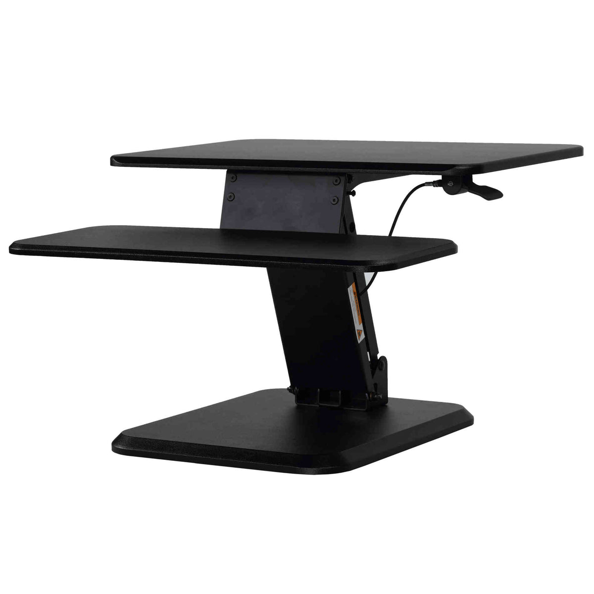 Cortesi Home Orbit Sit to Stand Adjustable Desktop Converter Monitor Stand, Black