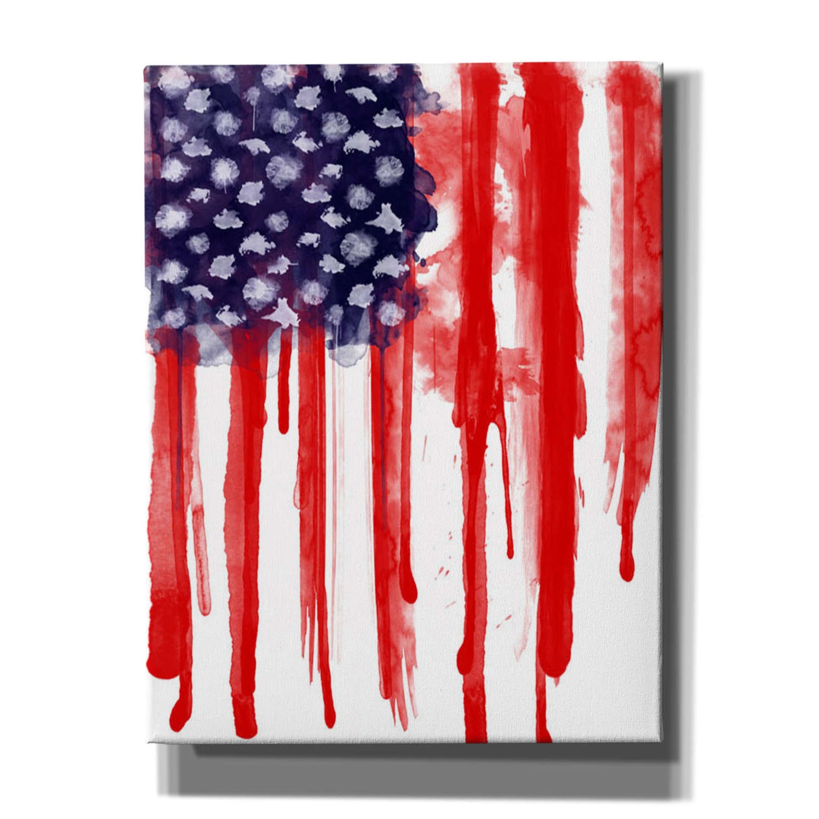 Cortesi Home 'American Flag Splatter' by Nicklas Gustafsson, Canvas Wall Art