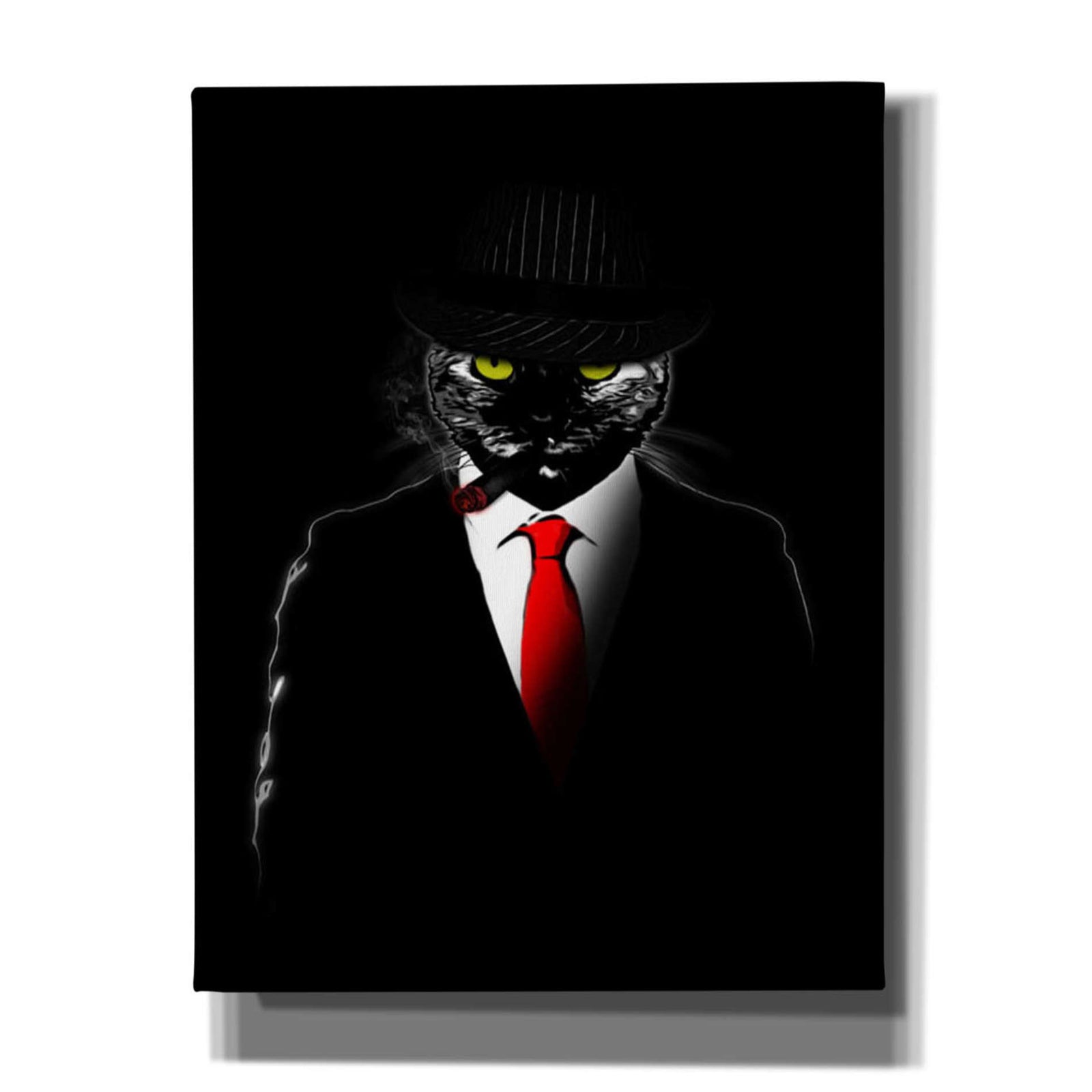 Cortesi Home 'Mobster Cat' by Nicklas Gustafsson, Canvas Wall Art