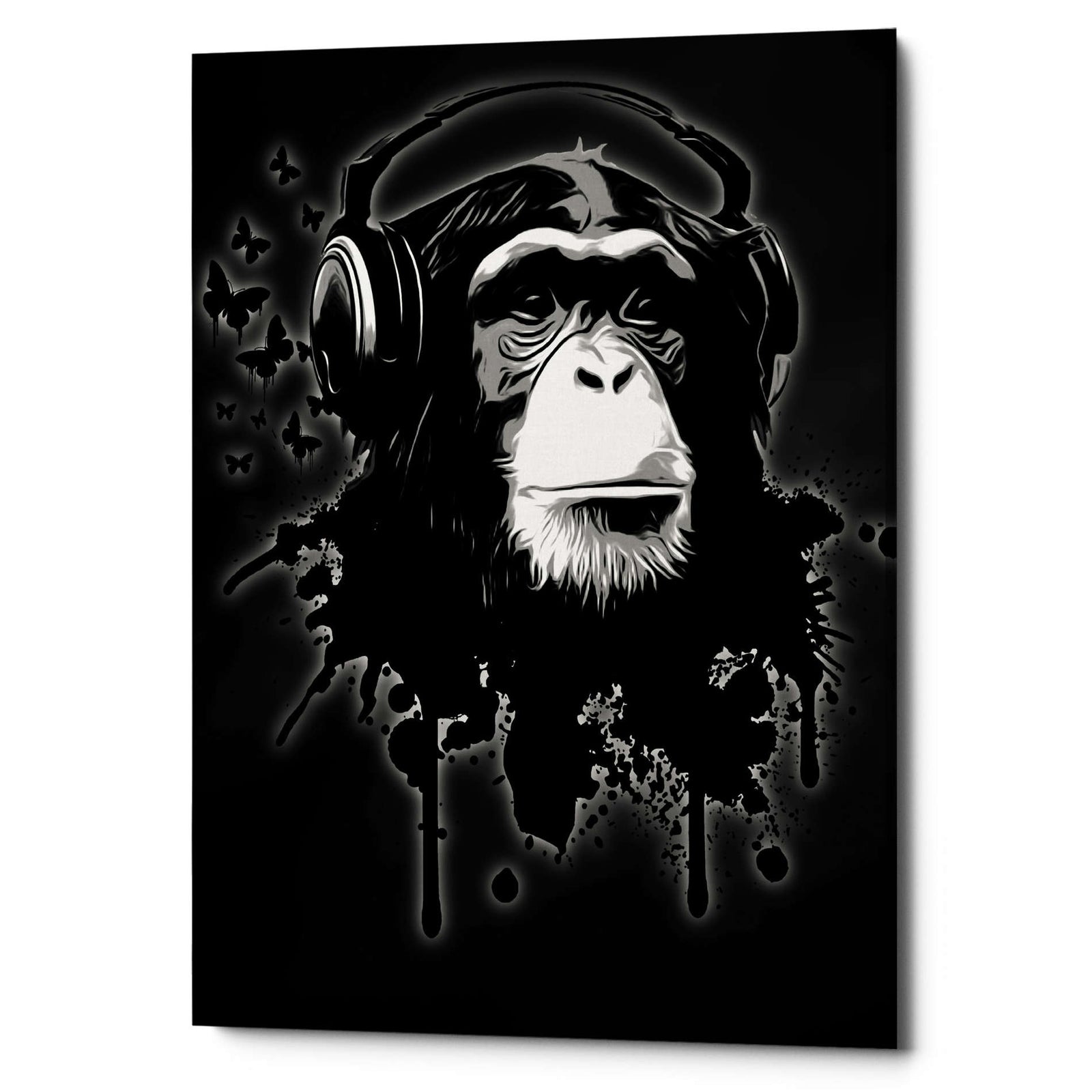 Cortesi Home 'Monkey Business Black' by Nicklas Gustafsson, Canvas Wall Art