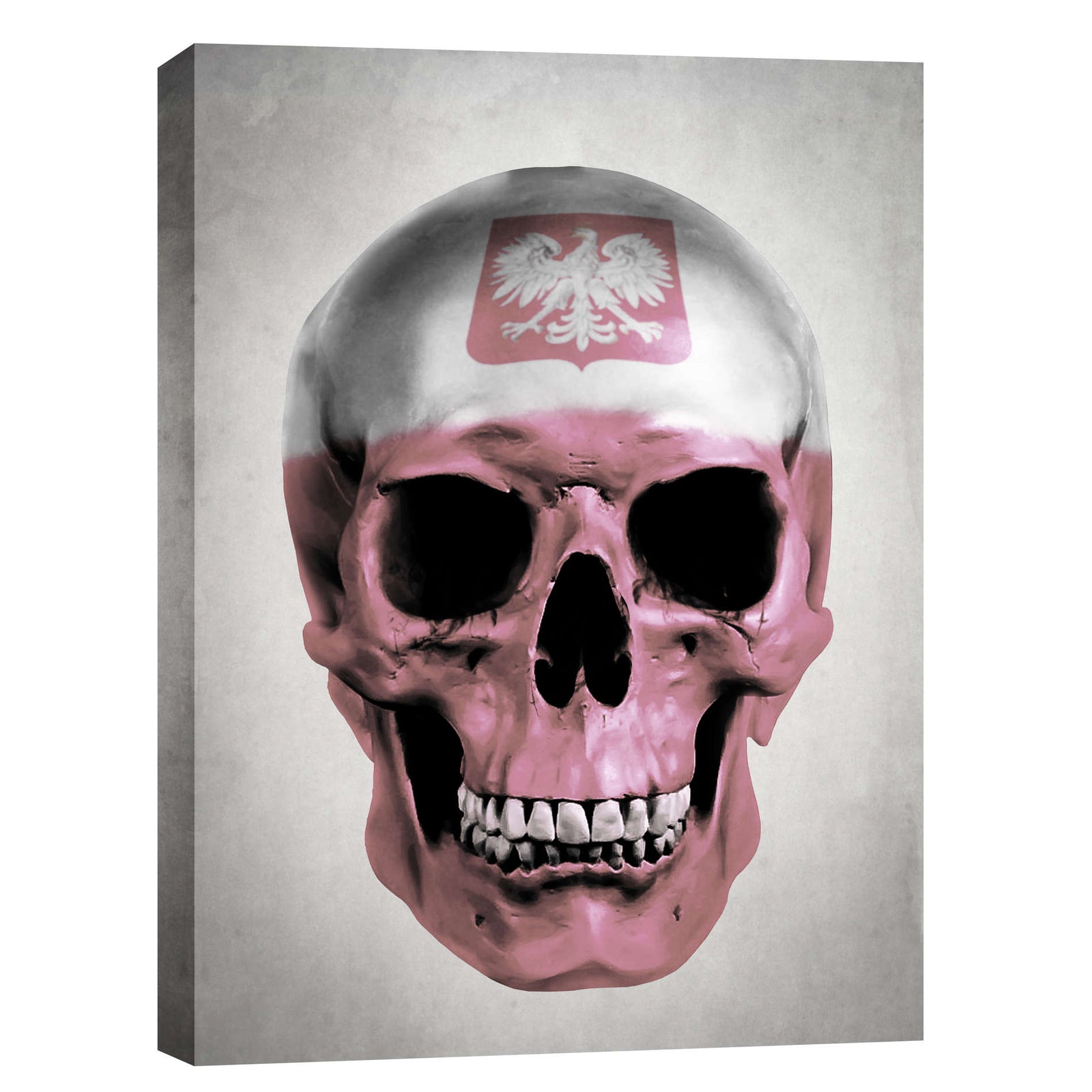 Cortesi Home "Polish Skull-Grey" by Nicklas Gustafsson, Giclee Canvas Wall Art