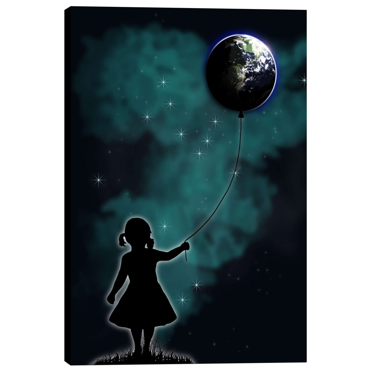 Cortesi Home &#39;The Girl that Holds the World&#39; by Nicklas Gustafsson, Canvas Wall Art