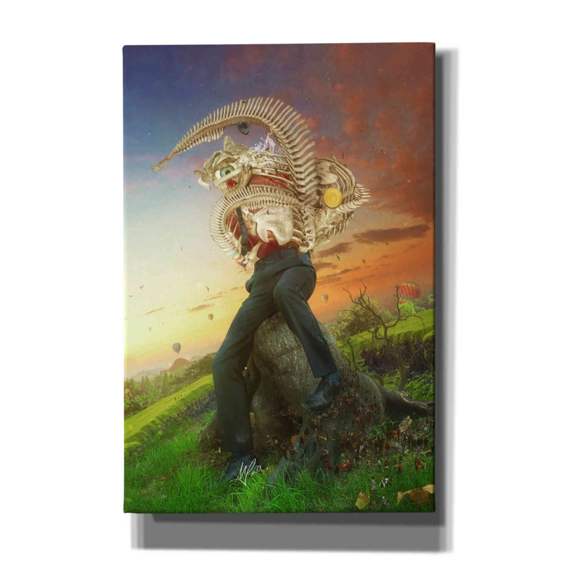 Cortesi Home 'Afraid of Monsters' by Mario Sanchez Nevado, Canvas Wall Art,Size A Portrait