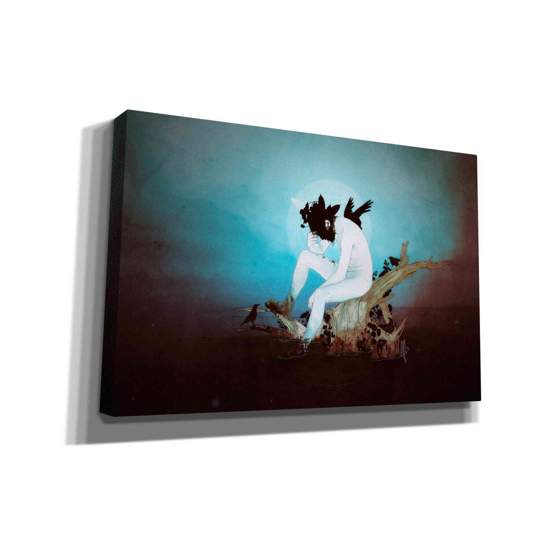 Cortesi Home 'Black Lake' by Mario Sanchez Nevado, Canvas Wall Art,Size A Landscape