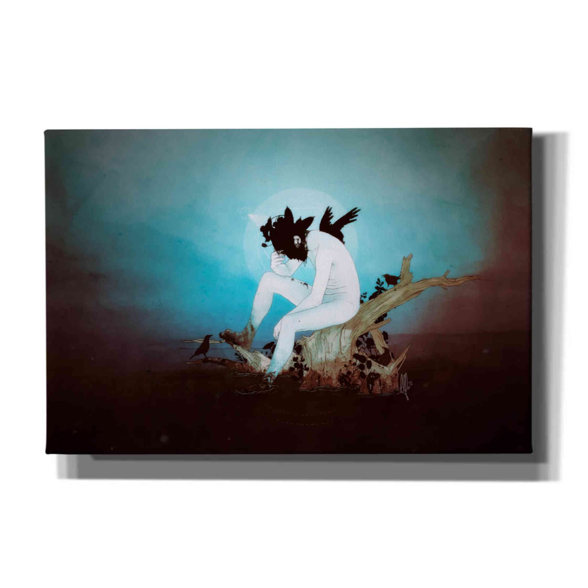 Cortesi Home 'Black Lake' by Mario Sanchez Nevado, Canvas Wall Art,Size A Landscape