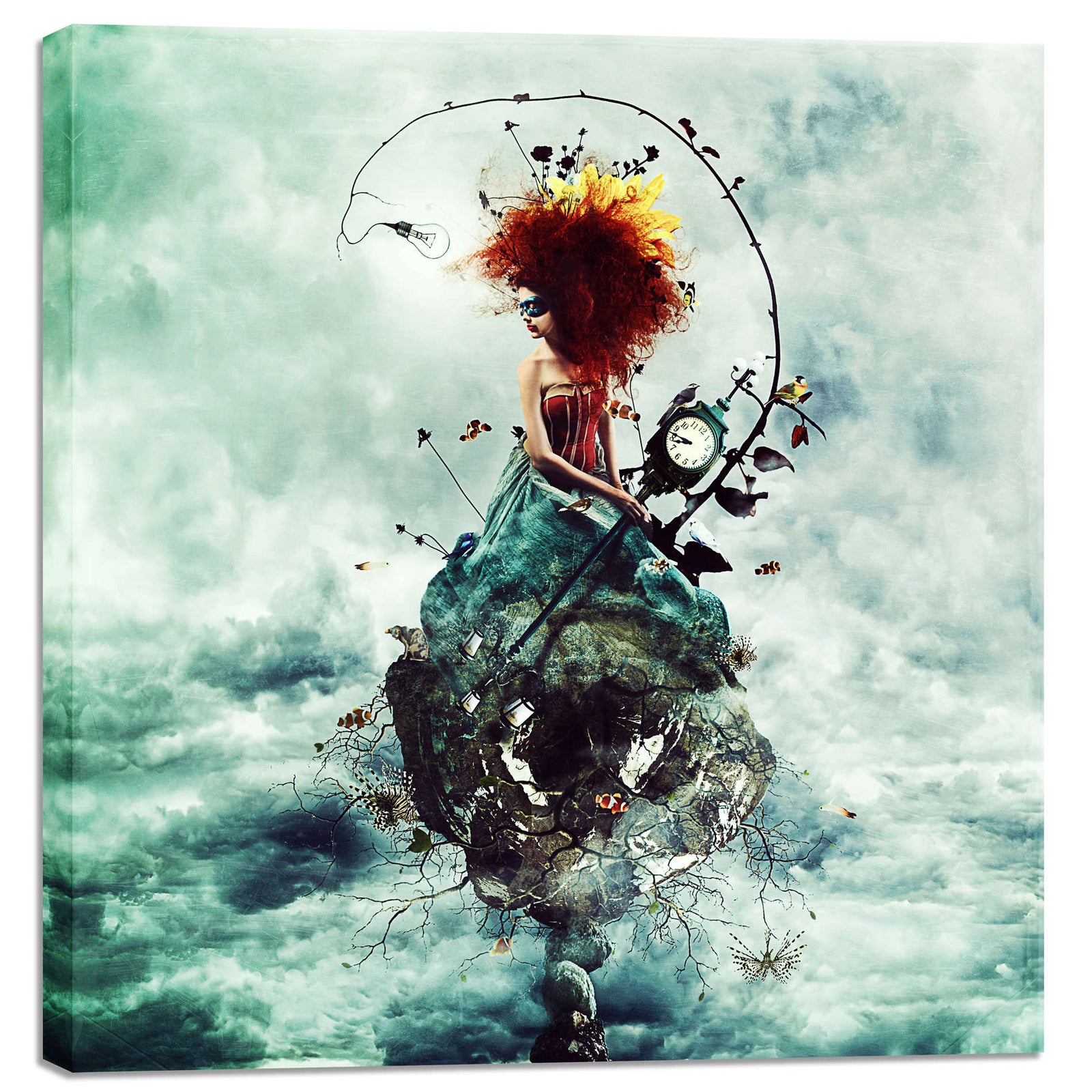 Cortesi Home 'Delirium' by Mario Sanchez Nevado, Canvas Wall Art,Size 1 Square