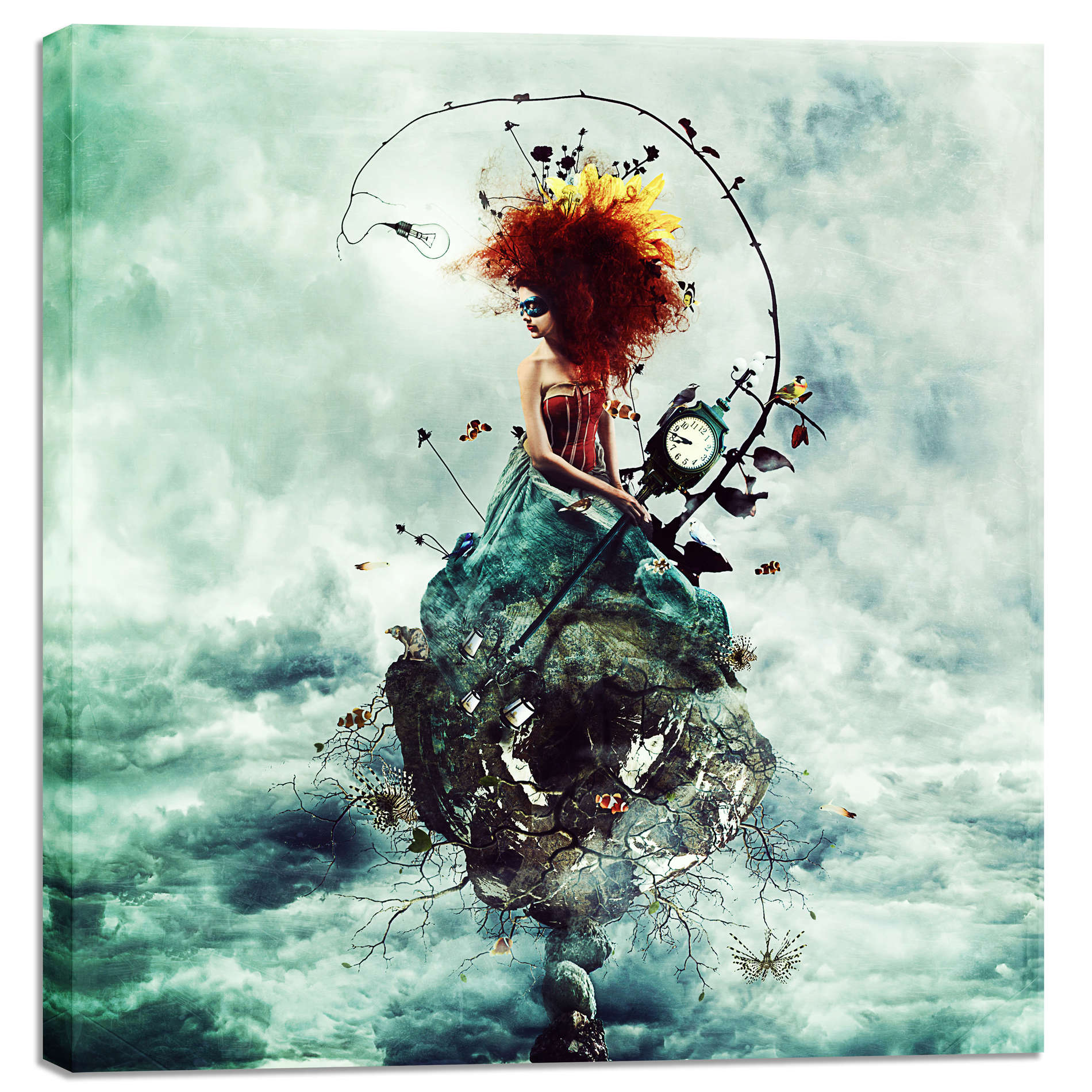 Cortesi Home 'Delirium' by Mario Sanchez Nevado, Canvas Wall Art,Size 1 Square