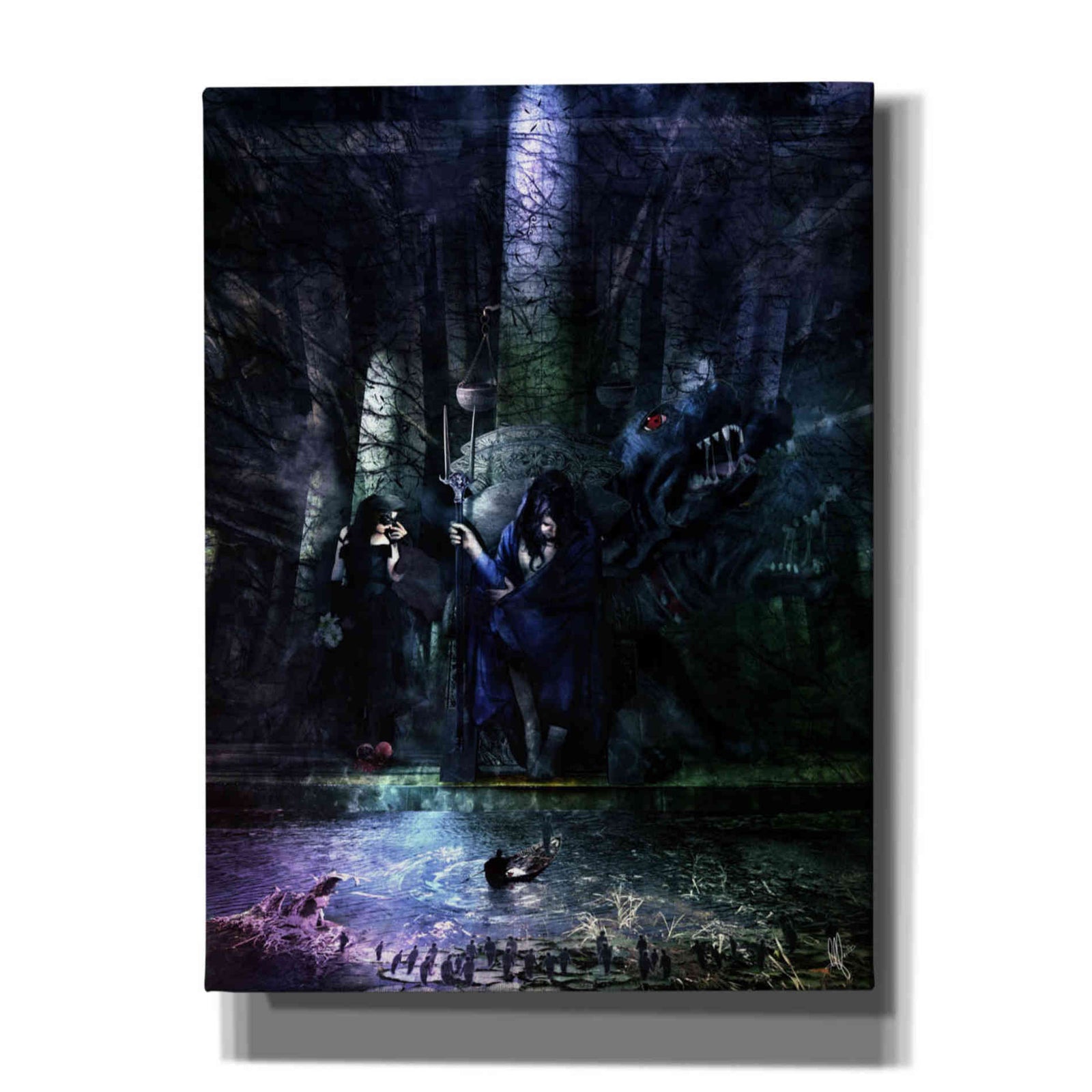 Cortesi Home 'Hades' by Mario Sanchez Nevado, Canvas Wall Art,Size A Portrait