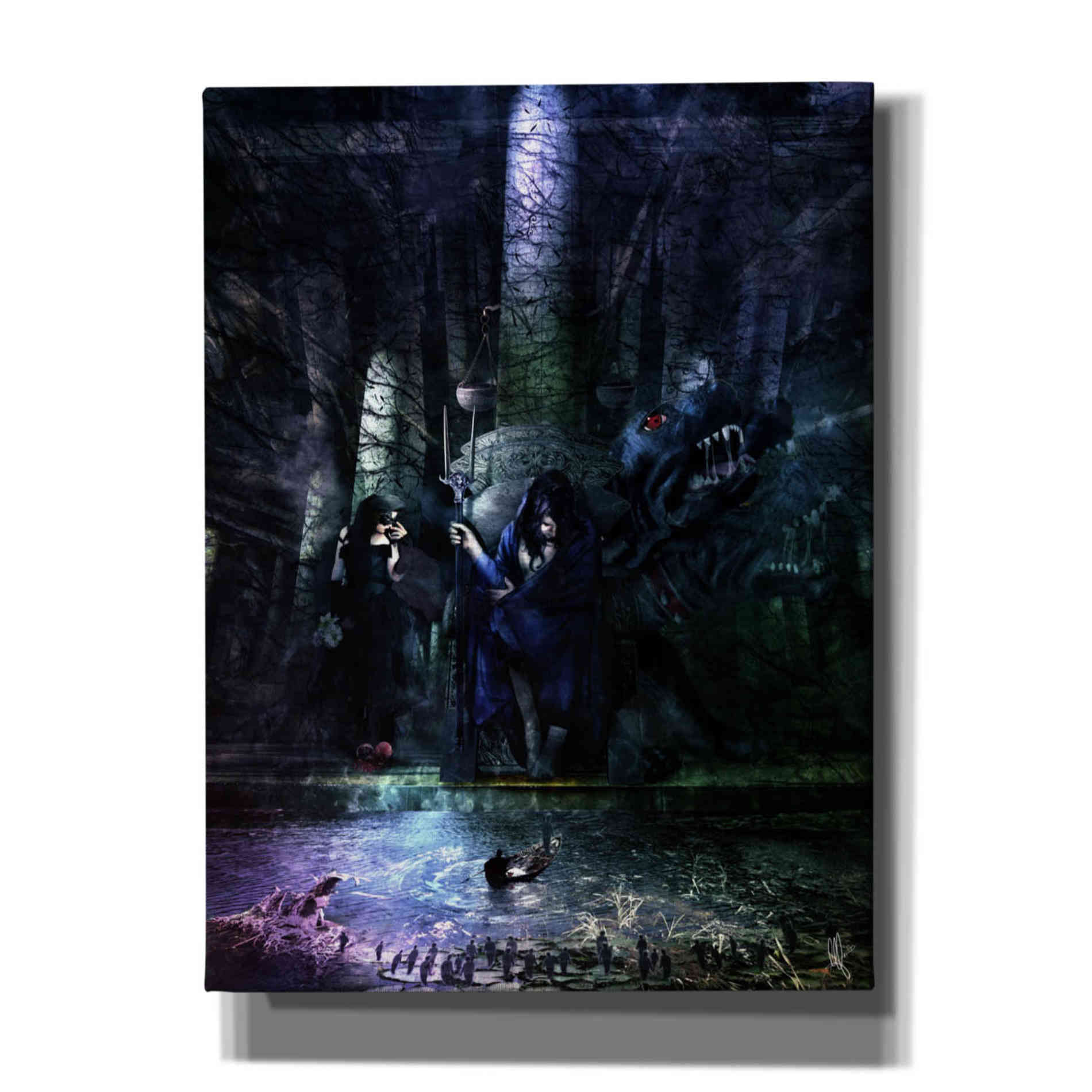 Cortesi Home 'Hades' by Mario Sanchez Nevado, Canvas Wall Art,Size A Portrait