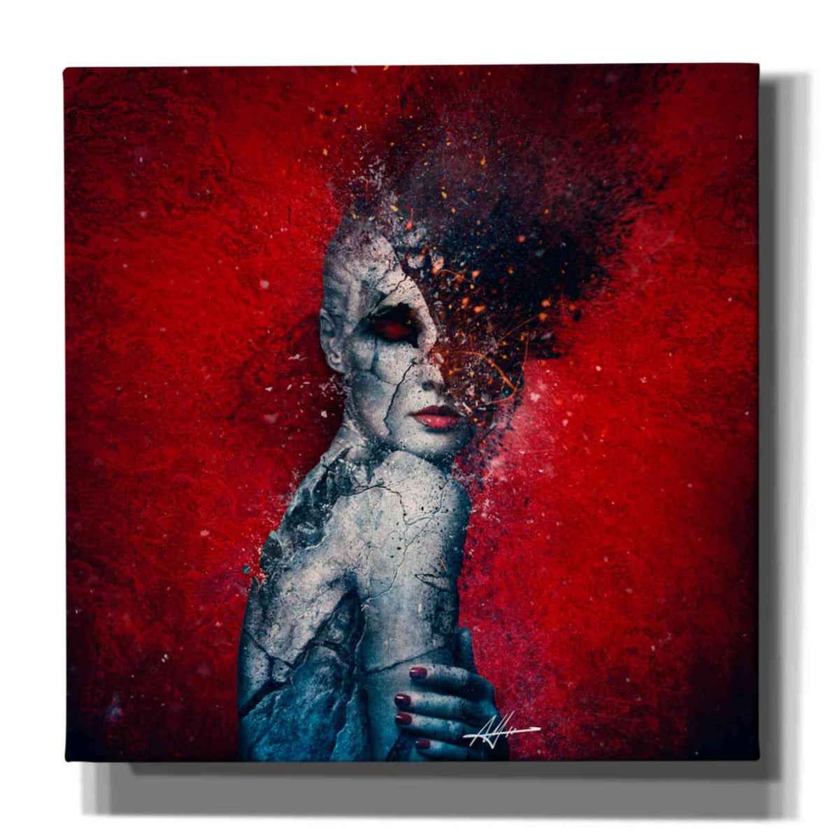 Cortesi Home &#39;Indifference&#39; by Mario Sanchez Nevado, Canvas Wall Art,Size 1 Square