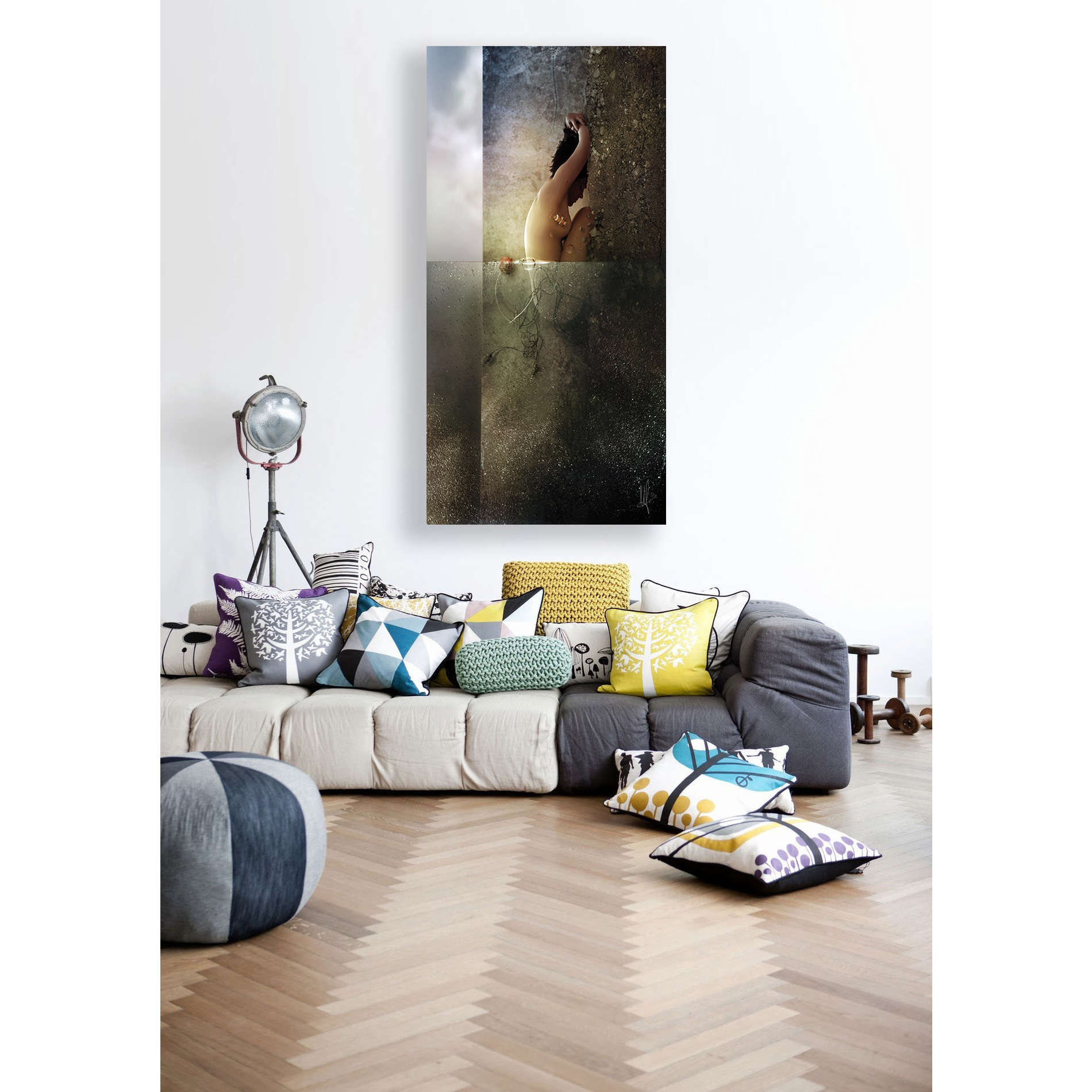 Cortesi Home 'Reality Clash' by Mario Sanchez Nevado, Canvas Wall Art,Size 2 Portrait