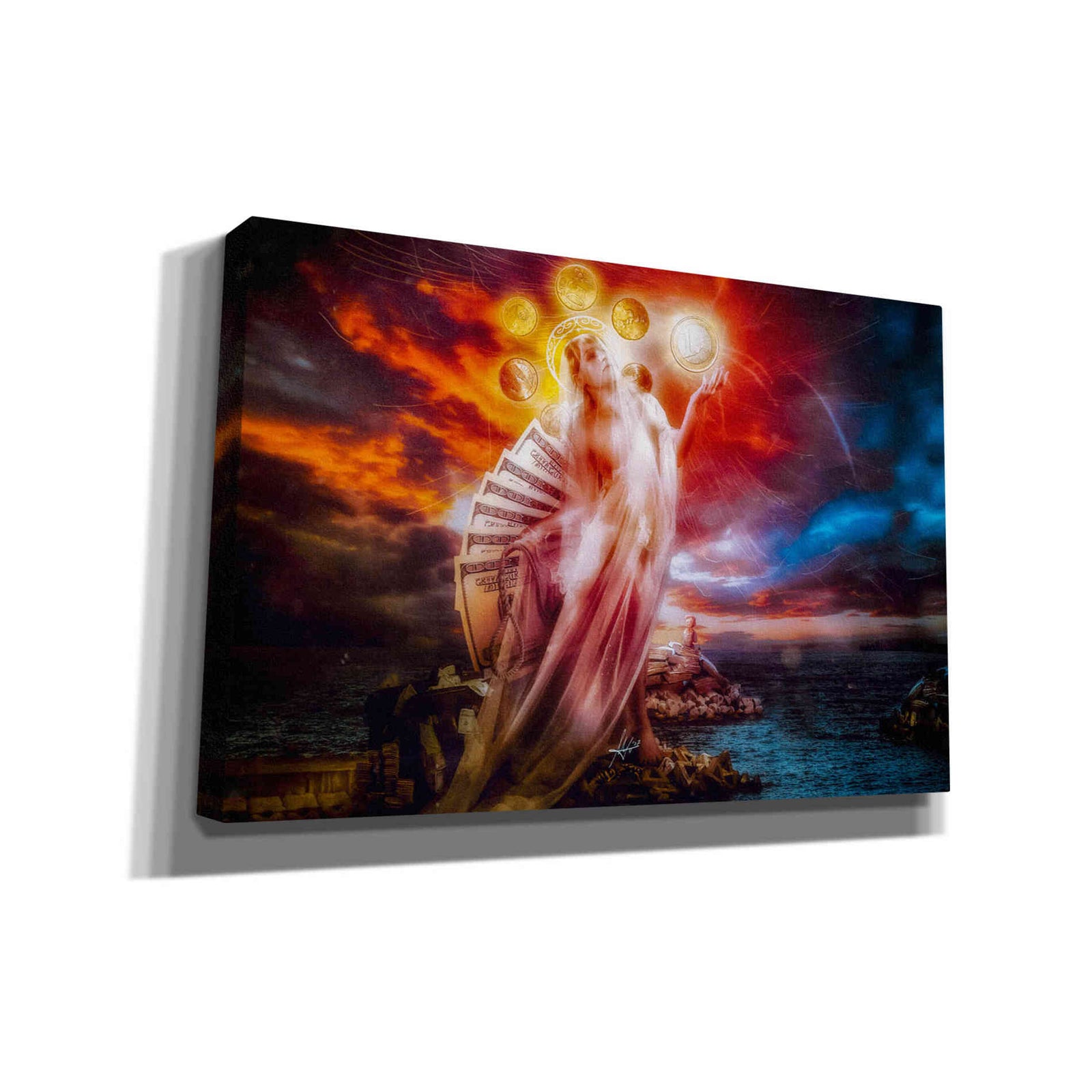 Cortesi Home 'St. Mary of Coins' by Mario Sanchez Nevado, Canvas Wall Art,Size A Landscape
