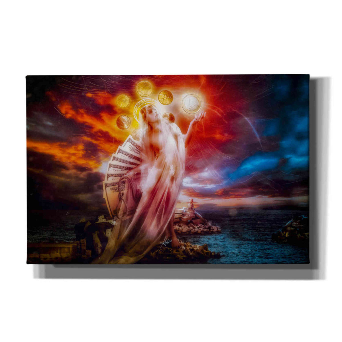 Cortesi Home &#39;St. Mary of Coins&#39; by Mario Sanchez Nevado, Canvas Wall Art,Size A Landscape